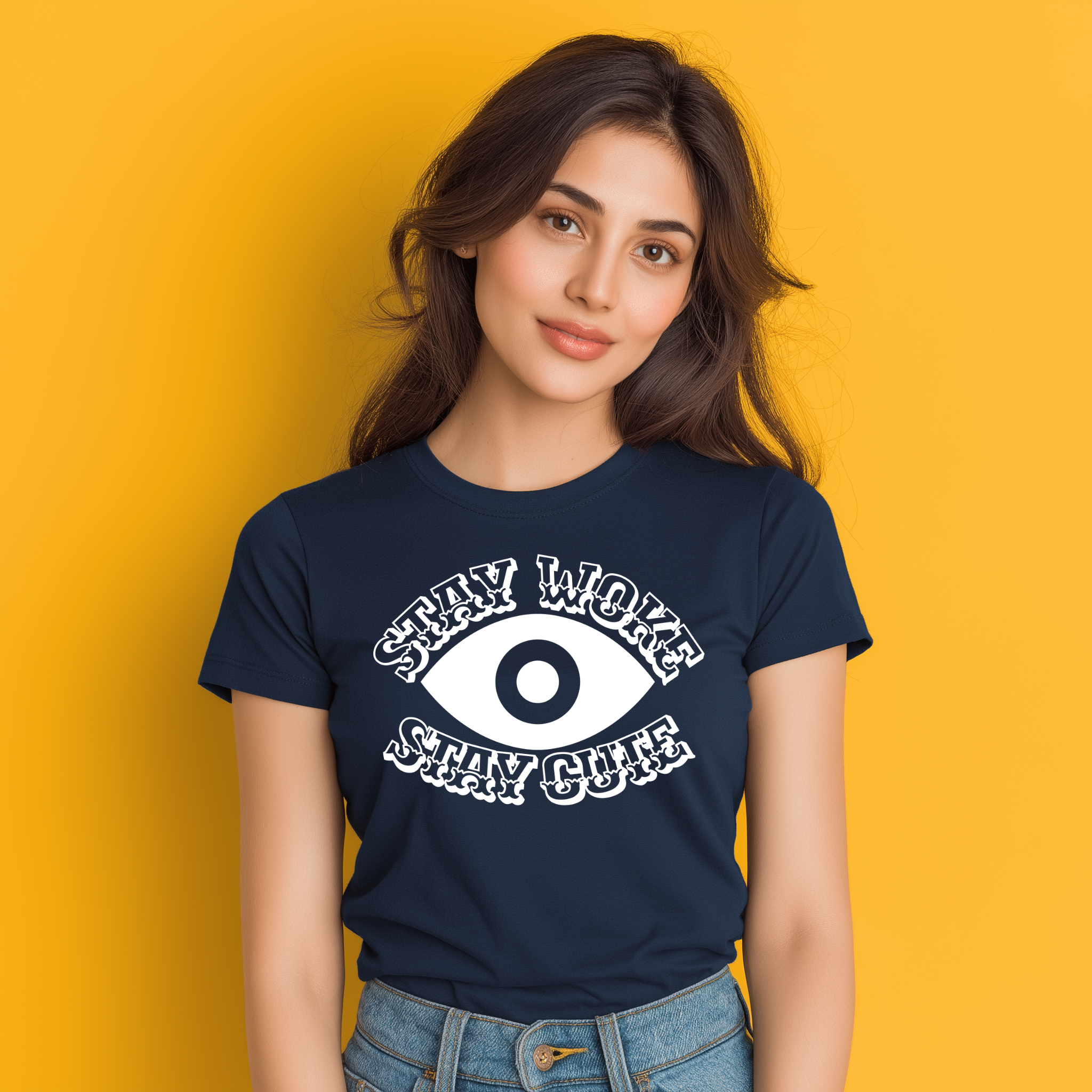 Stay Woke Stay Cute Women’s Cotton T-Shirt
