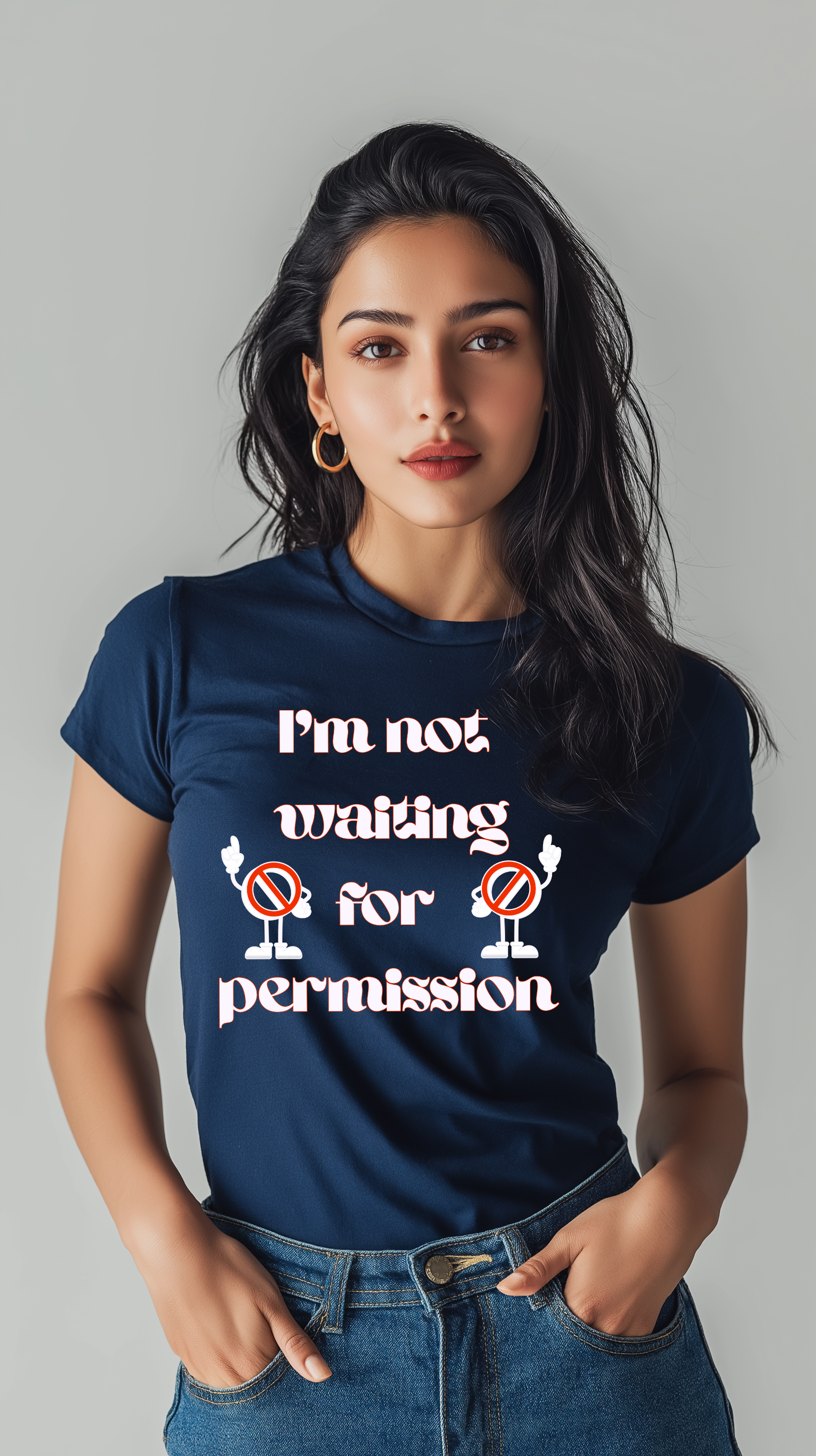 I Am Not Waiting for Permission Women’s Cotton T-Shirt
