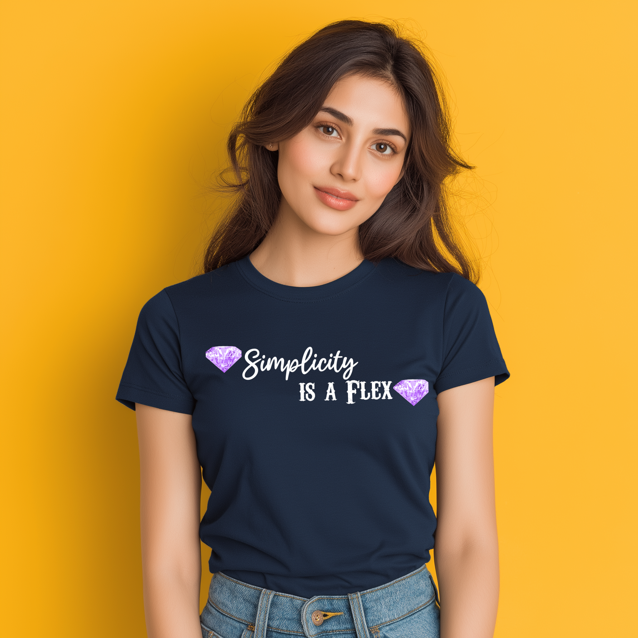 Simplicity Is a Flex Women’s Cotton T-Shirt