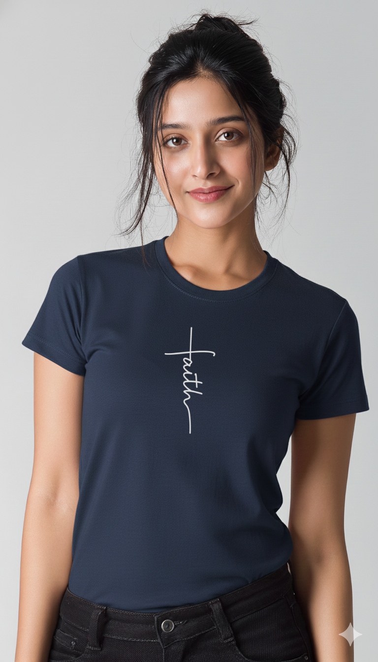 Women’s “Faith” Cotton Tshirt
