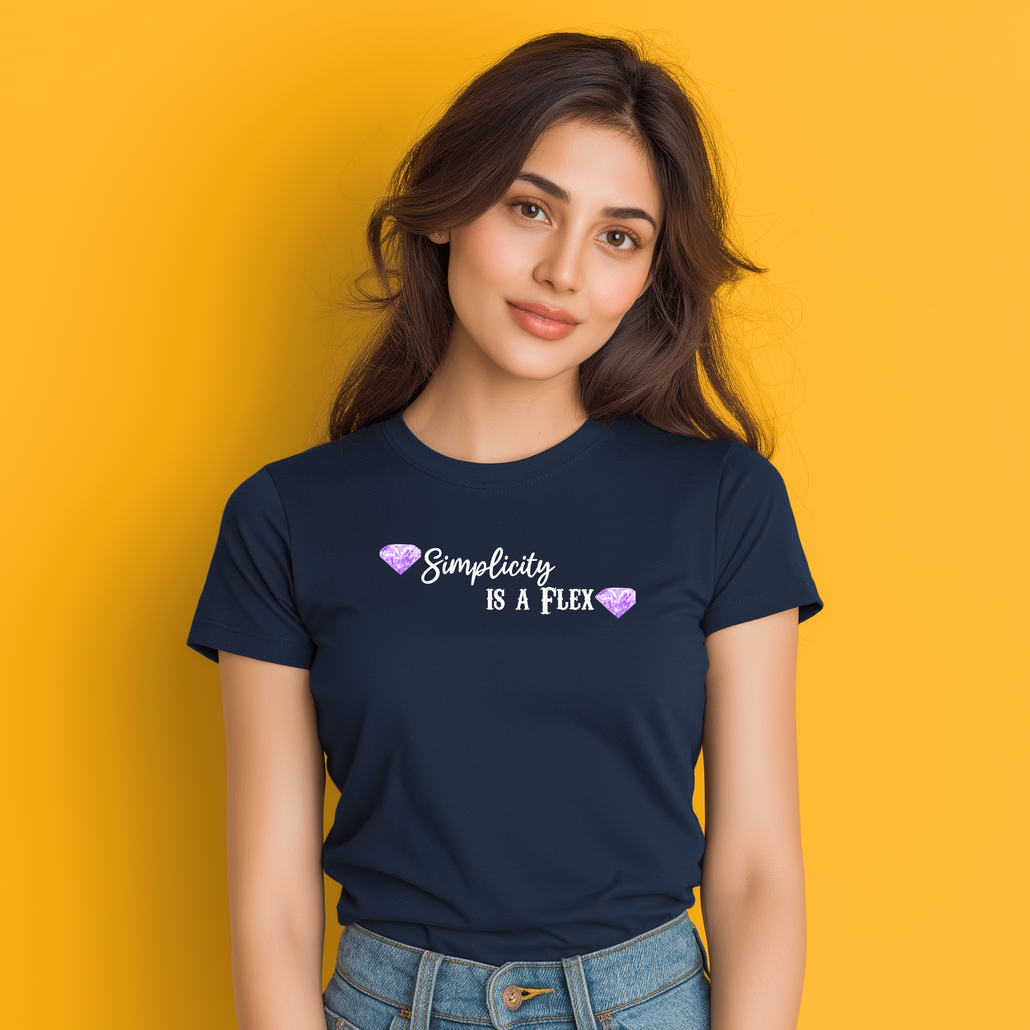 Simplicity Is a Flex Women’s Cotton T-Shirt