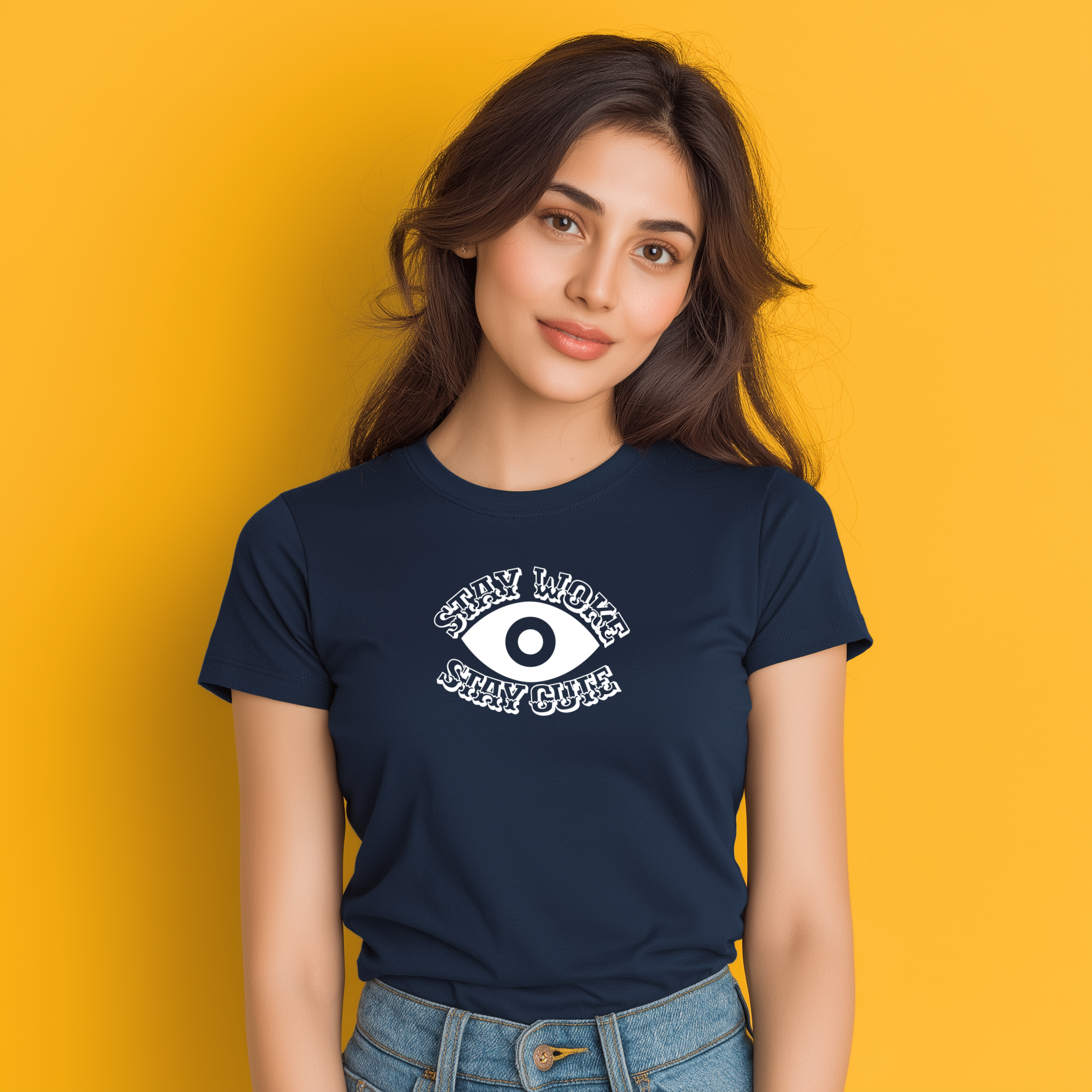 Stay Woke Stay Cute Women’s Cotton T-Shirt