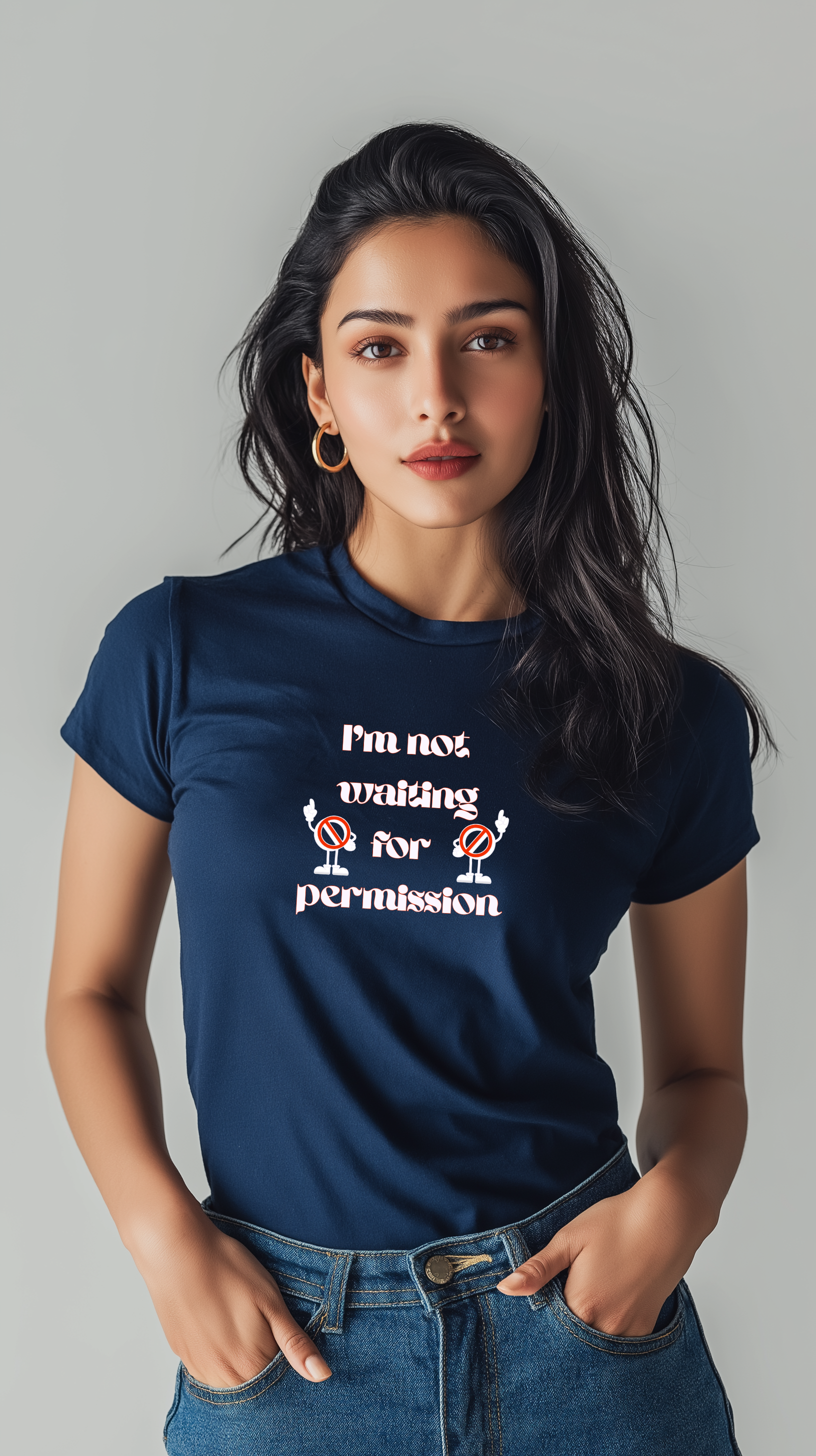 I Am Not Waiting for Permission Women’s Cotton T-Shirt