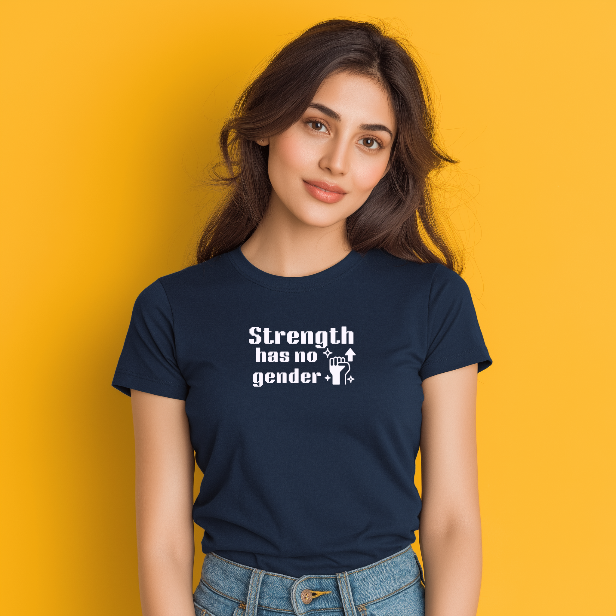 Strength Has No Gender Women’s Cotton T-Shirt