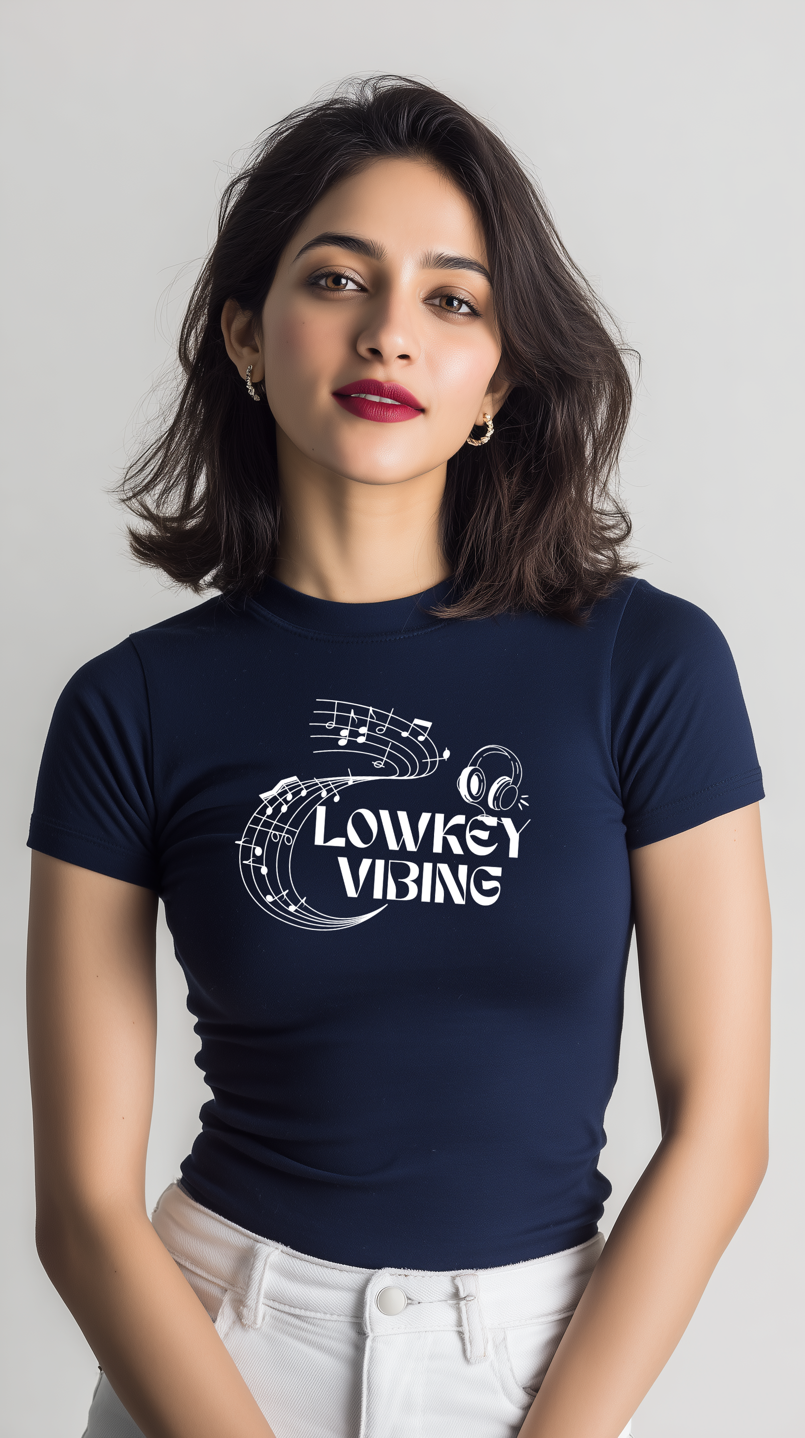 Lowkey Vibing Women’s Cotton T-Shirt