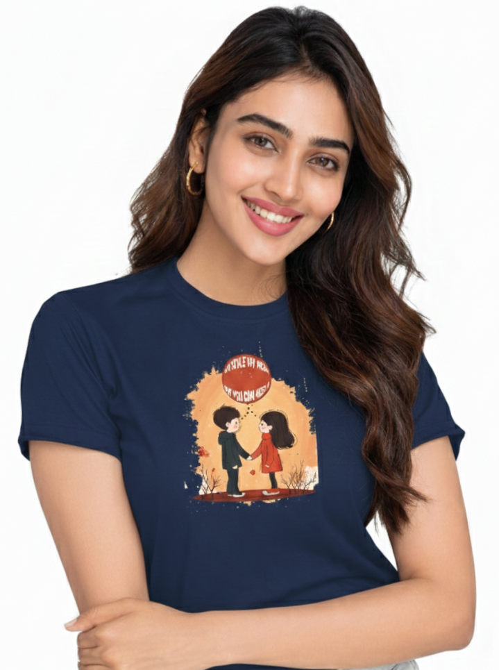 Radiate love with 'You Stole My Heart- Valentine' Women's T-Shirt - Storeily