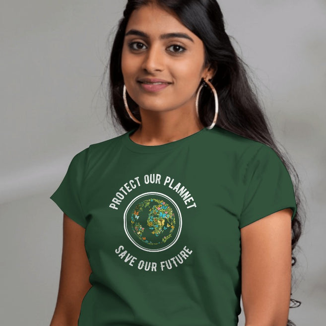 "Protect Our Planet Save our Future" Women's Graphic T-Shirt