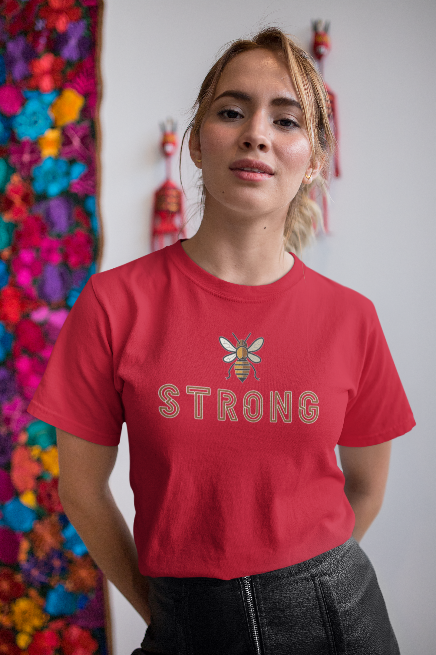 'Be Strong' Cotton Women's T-Shirt