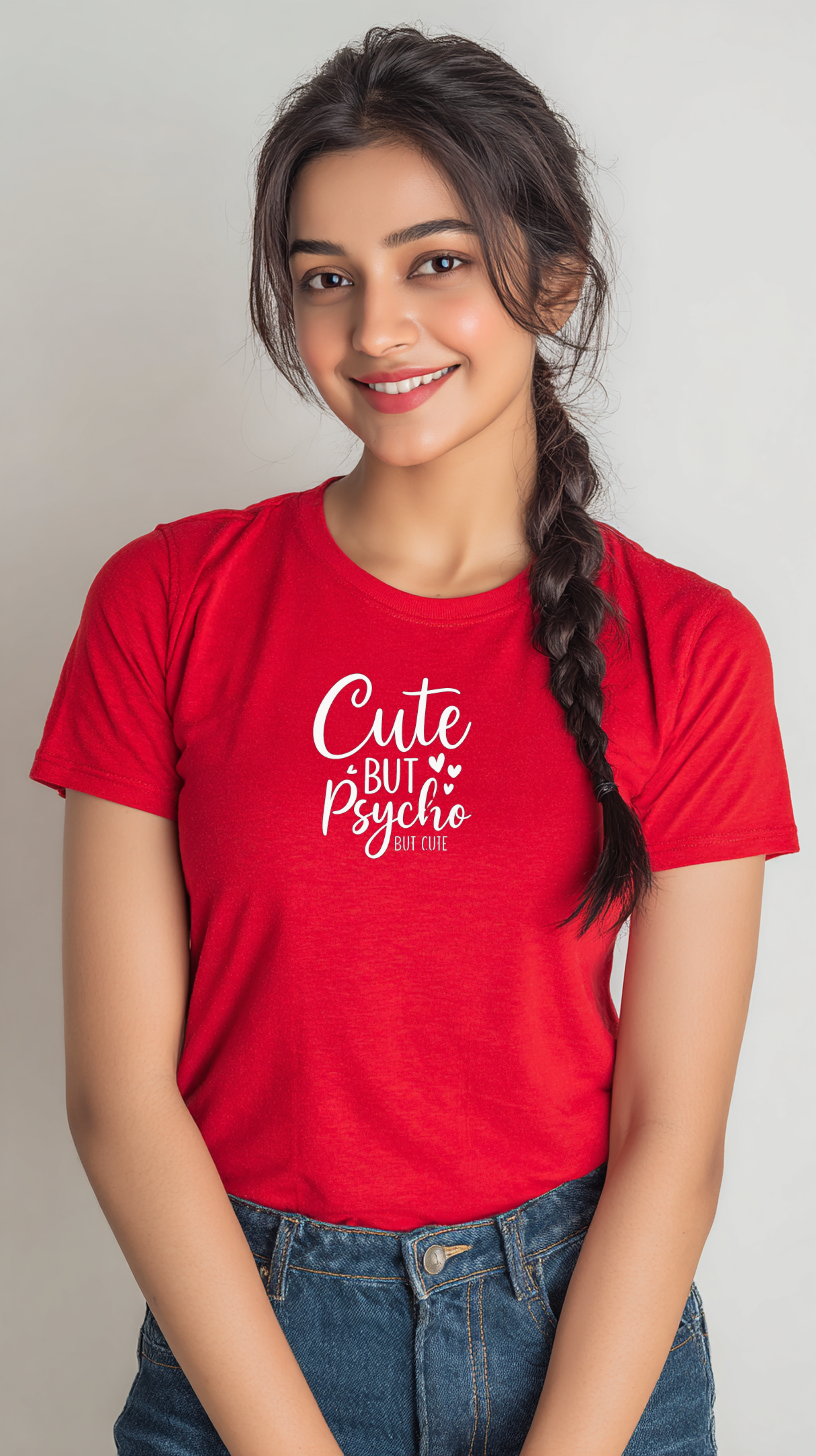 Cute Buy Psycho – Women's  Cotton T-shirt