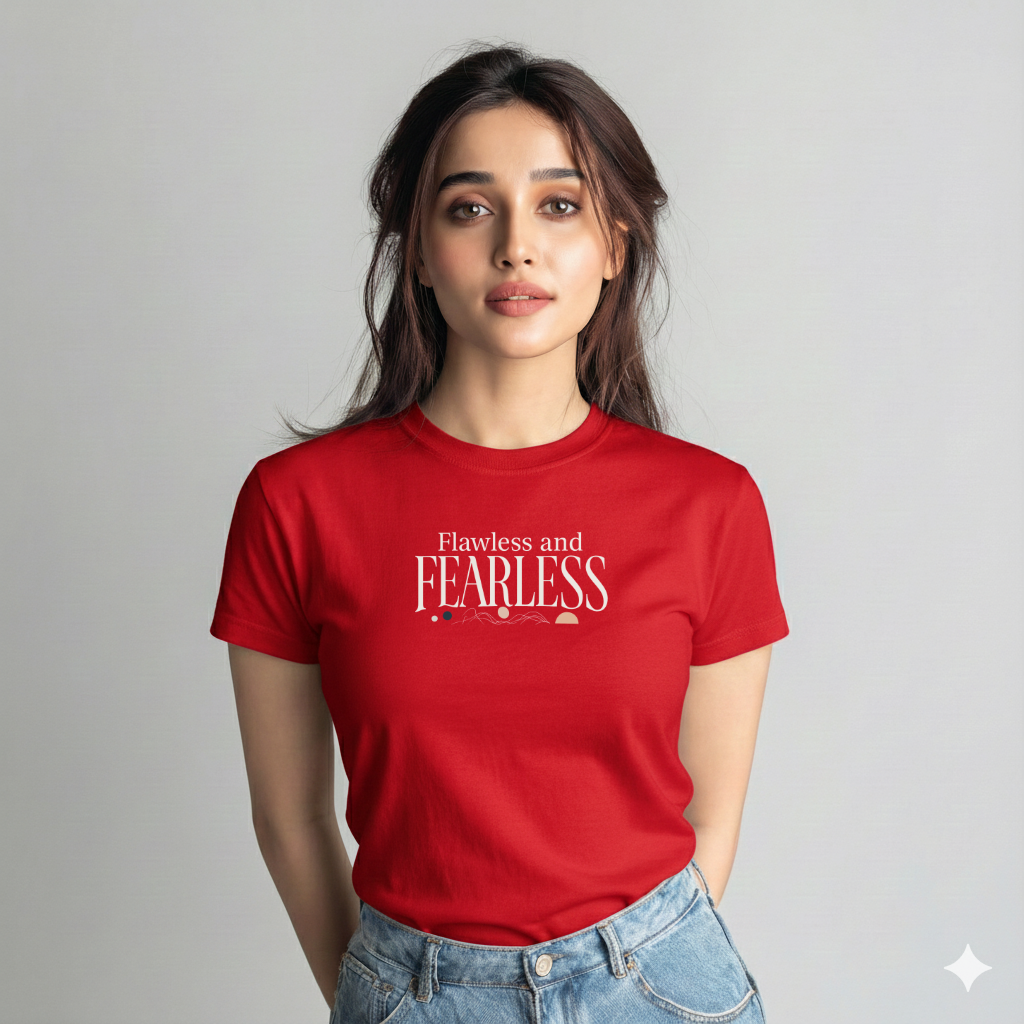 Women’s “Flawless & Fearless” Cotton Tshirt