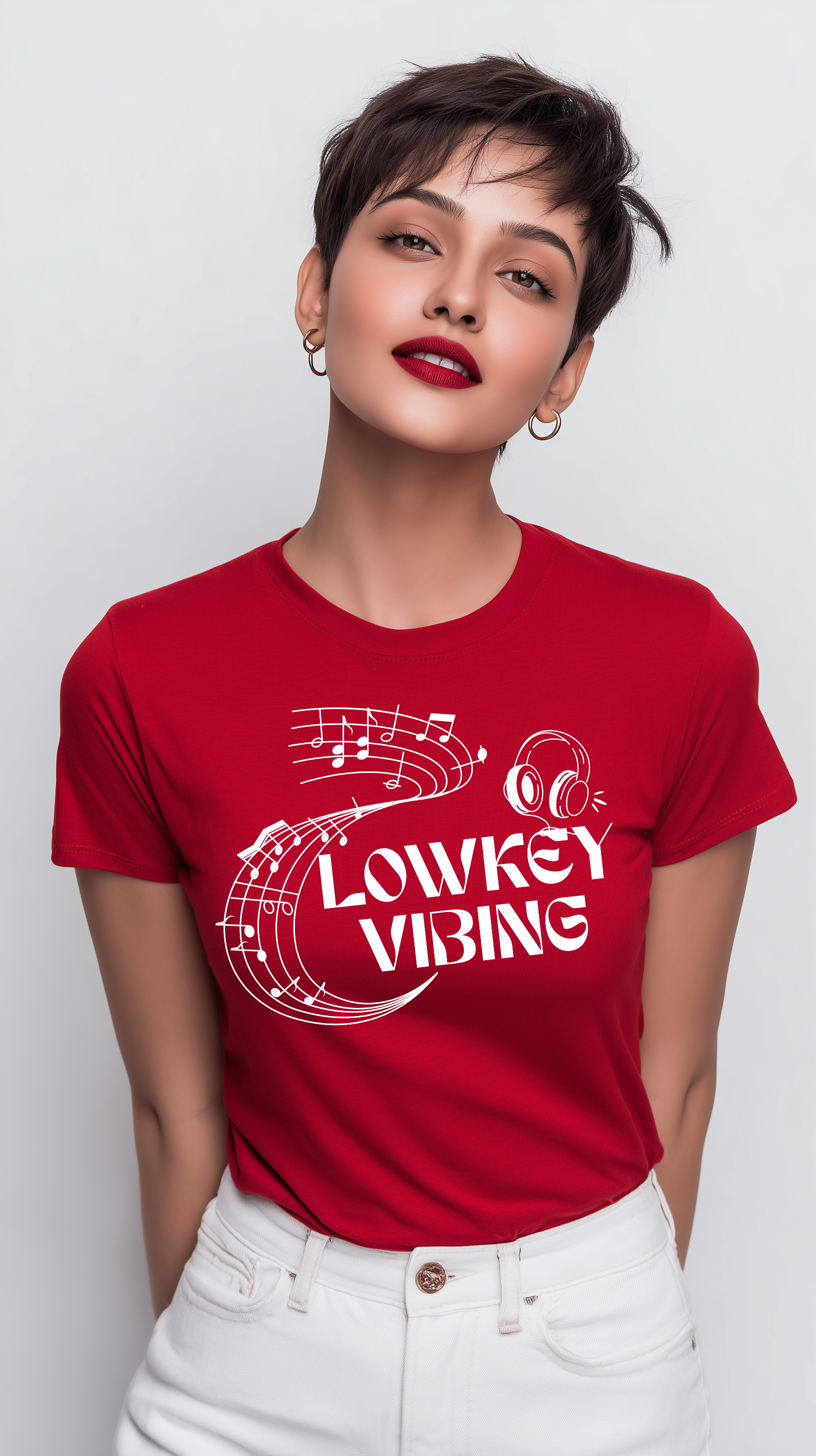 Lowkey Vibing Women’s Cotton T-Shirt