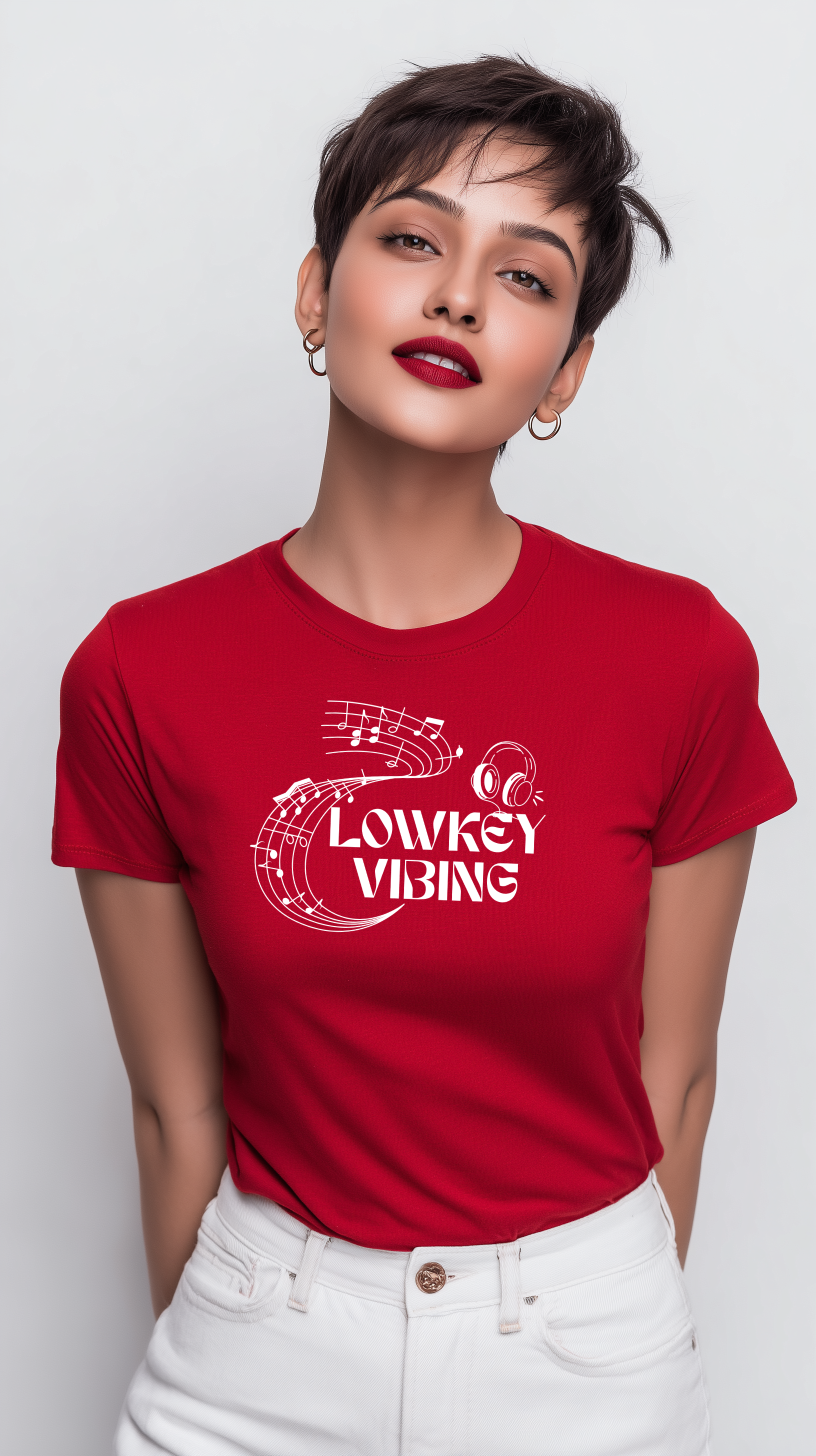 Lowkey Vibing Women’s Cotton T-Shirt