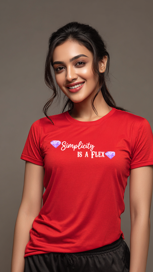 Simplicity Is a Flex Women’s Cotton T-Shirt
