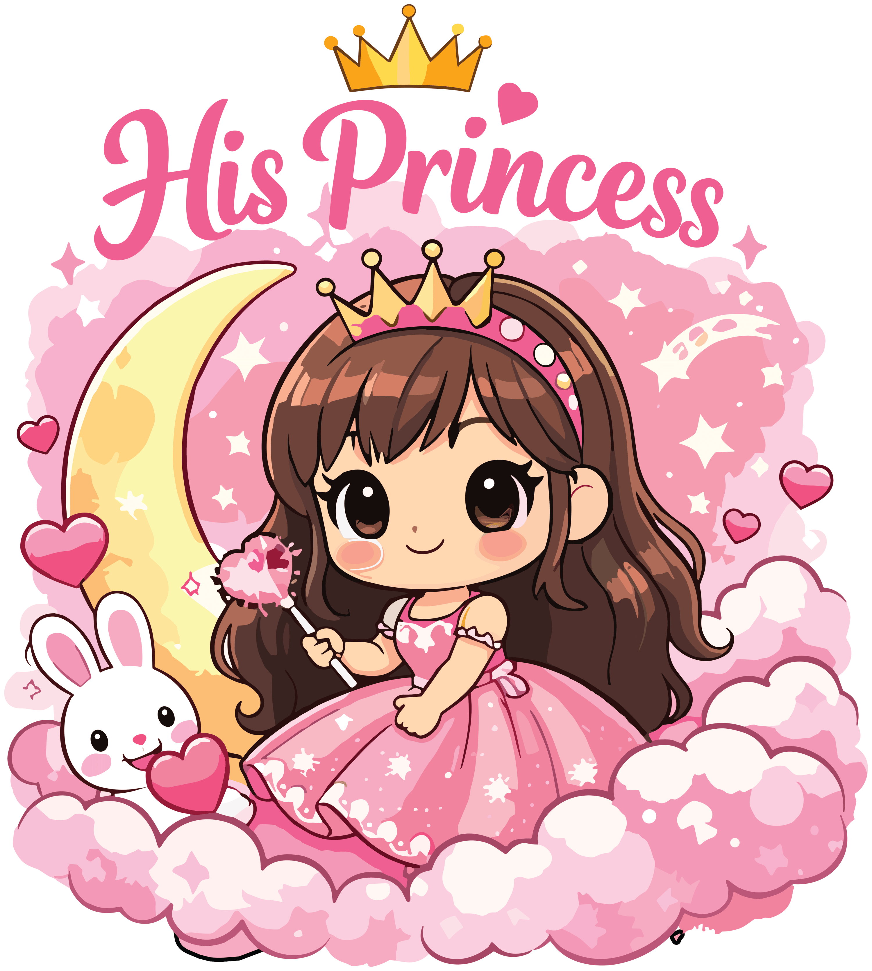 Valentine Special Couple Cotton Oversized T-Shirts – His Princess & Her Prince Theme (Set of 2) - Storeily