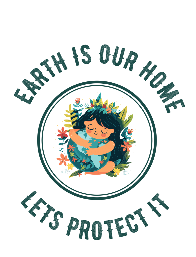 "Earth Is Our Home: Let's Protect It" Women's Cotton T-Shirt