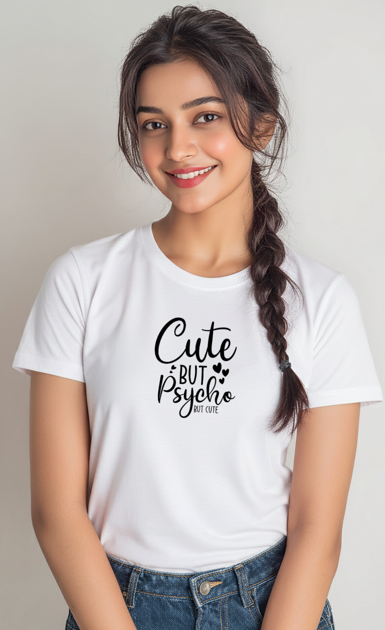 Cute Buy Psycho – Women's  Cotton T-shirt