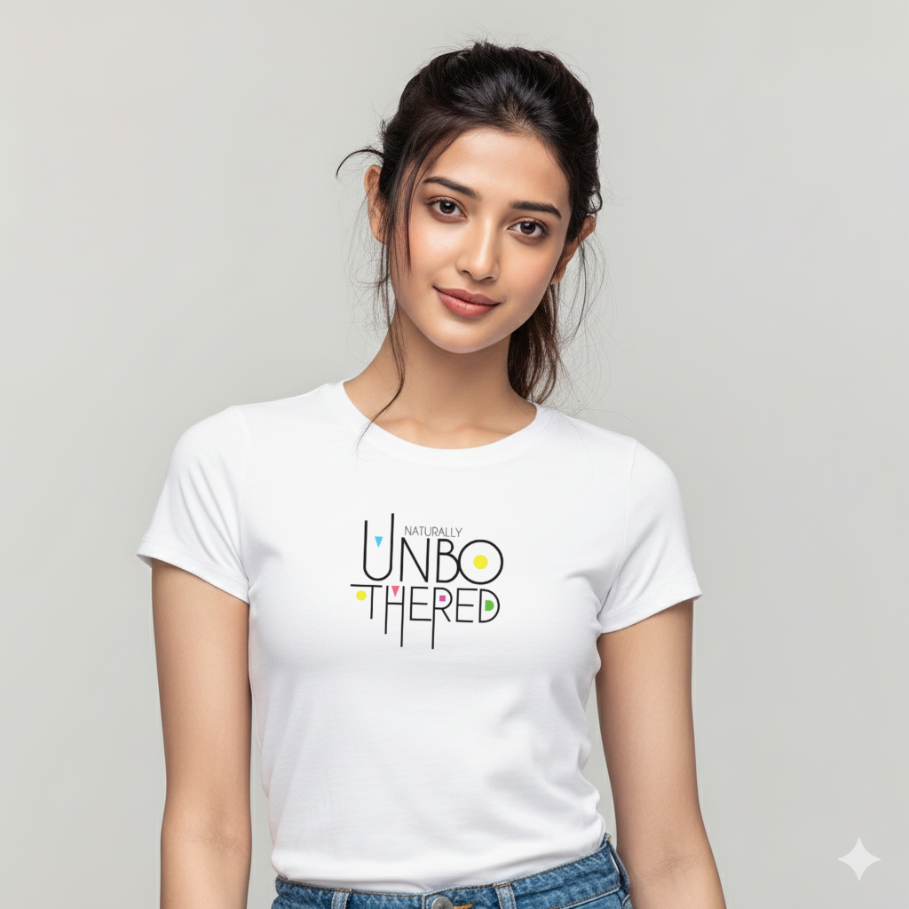 Naturally Unbothered – Women's  Cotton T-shirt