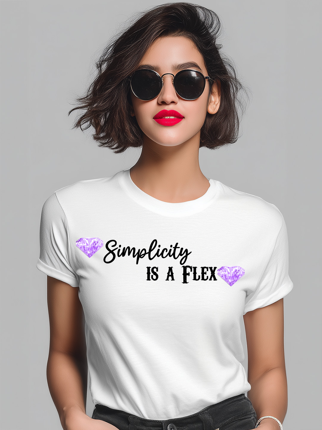 Simplicity Is a Flex Women’s Cotton T-Shirt