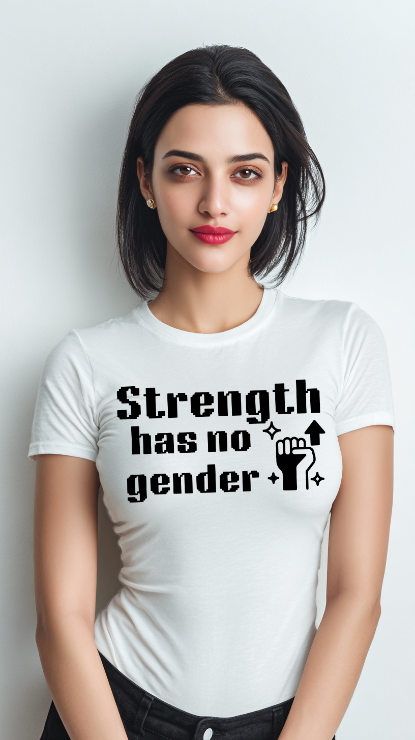 Strength Has No Gender Women’s Cotton T-Shirt