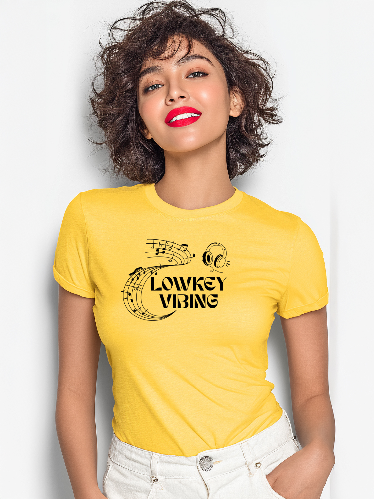 Lowkey Vibing Women’s Cotton T-Shirt