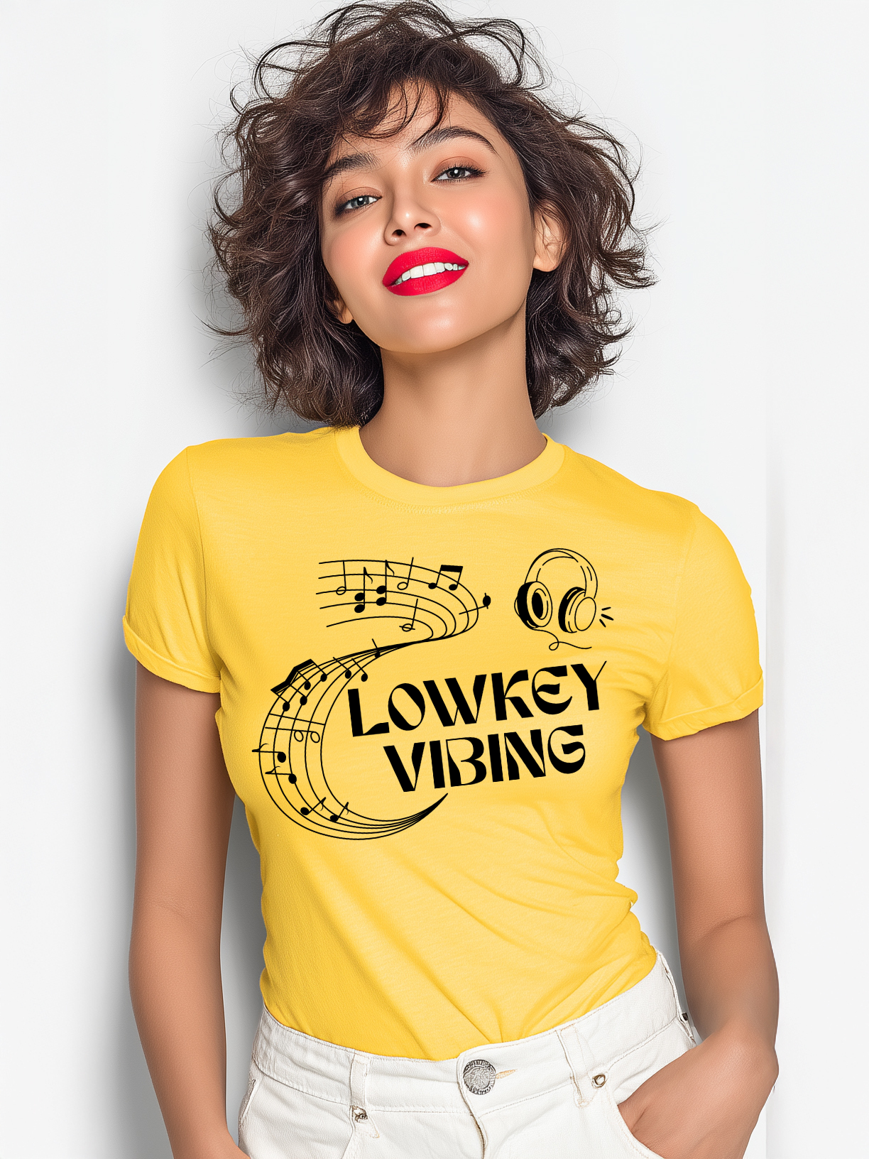 Lowkey Vibing Women’s Cotton T-Shirt