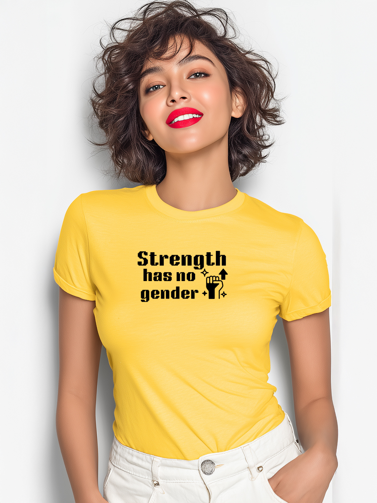Strength Has No Gender Women’s Cotton T-Shirt