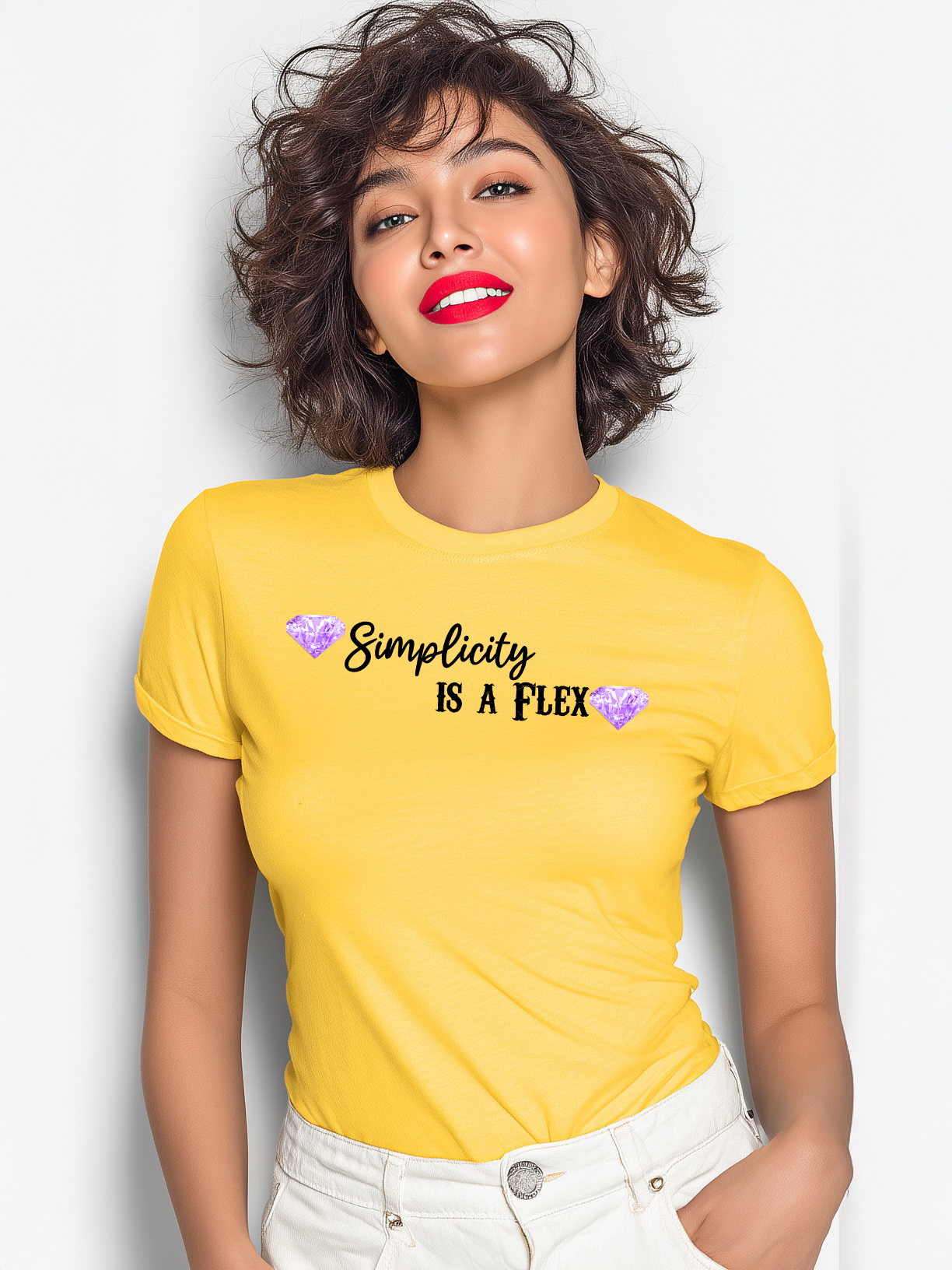Simplicity Is a Flex Women’s Cotton T-Shirt
