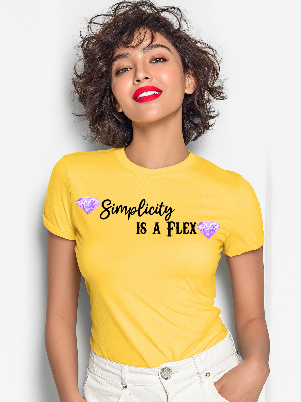 Simplicity Is a Flex Women’s Cotton T-Shirt