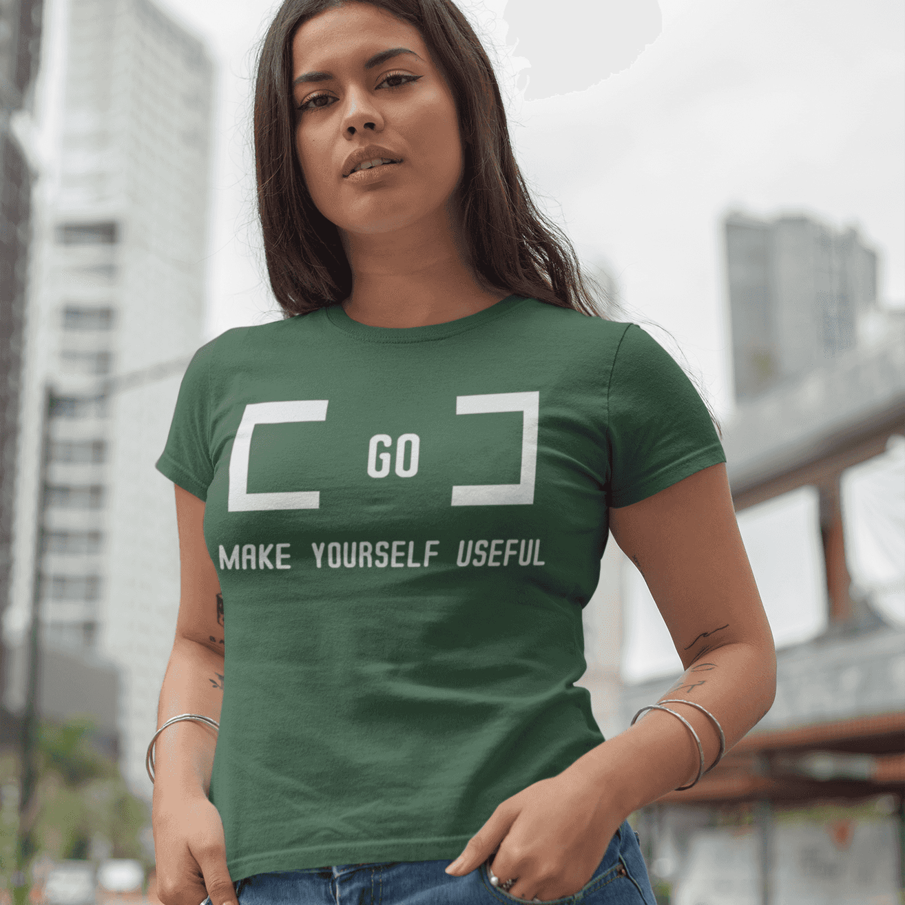 'Go Find Yourself Useful' Women's Cotton T-Shirt| Storeily