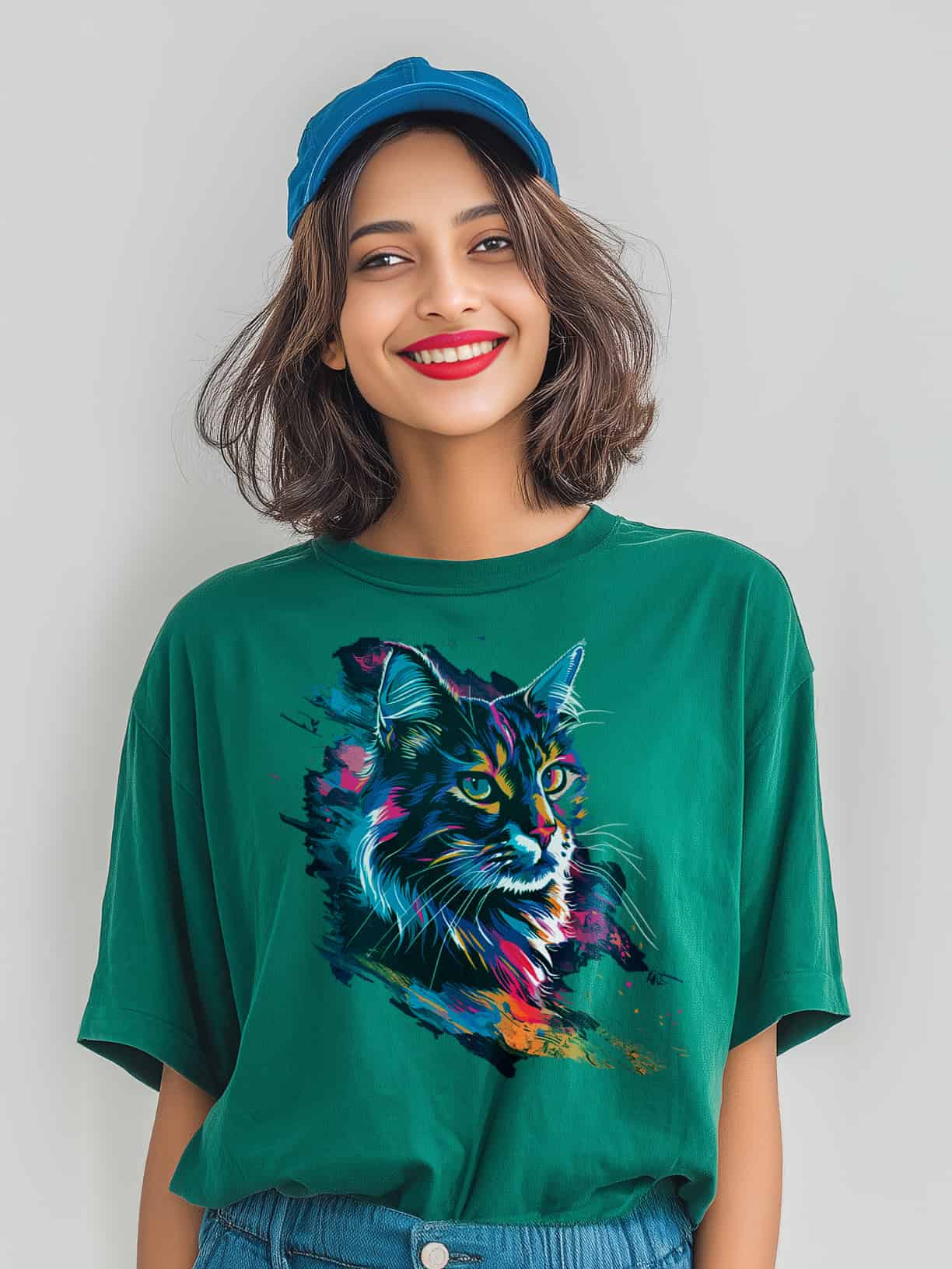 Whisker Wonderland Women's Oversized Tee