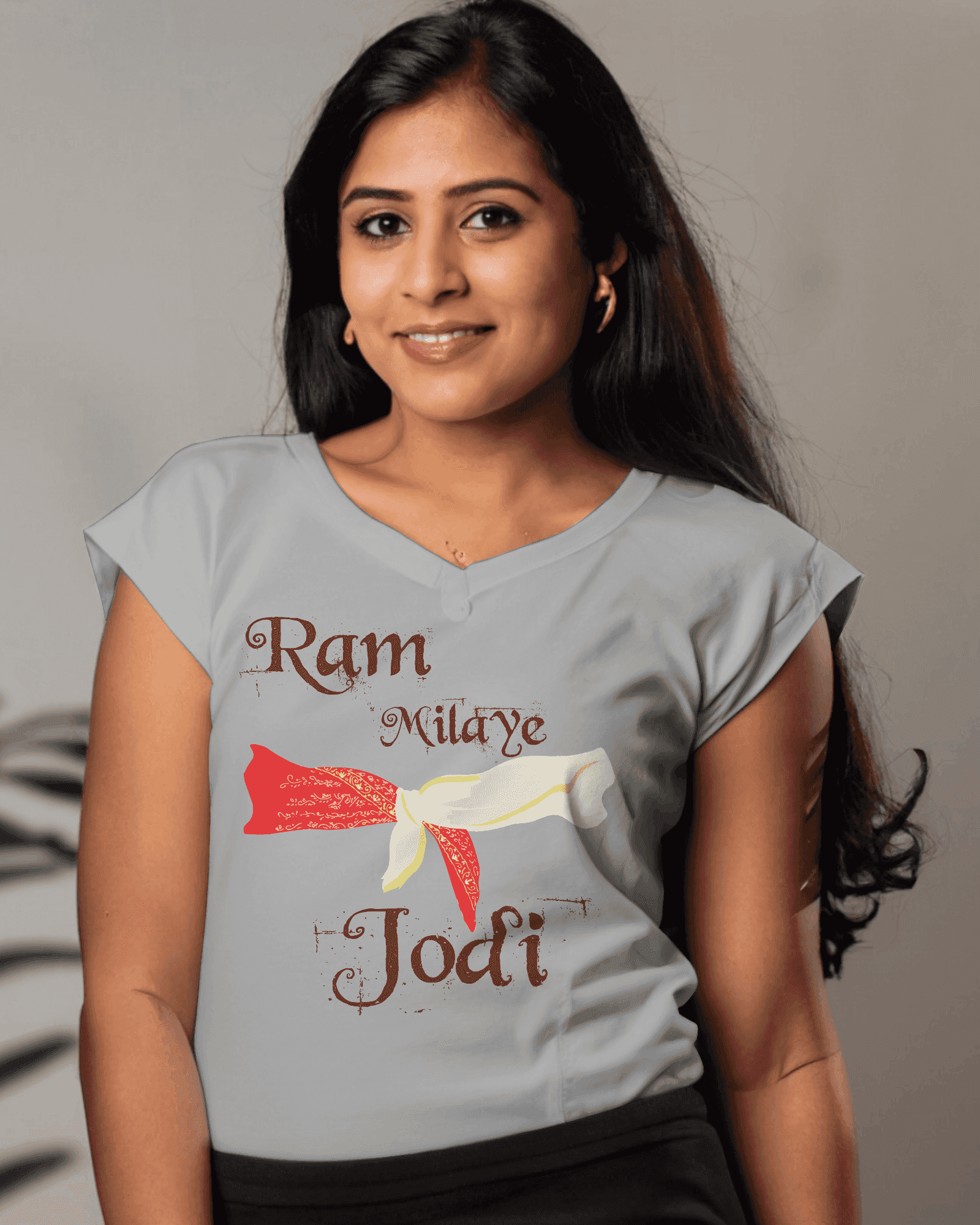 Ram Milaye Jodi Women's Cotton T-shirt