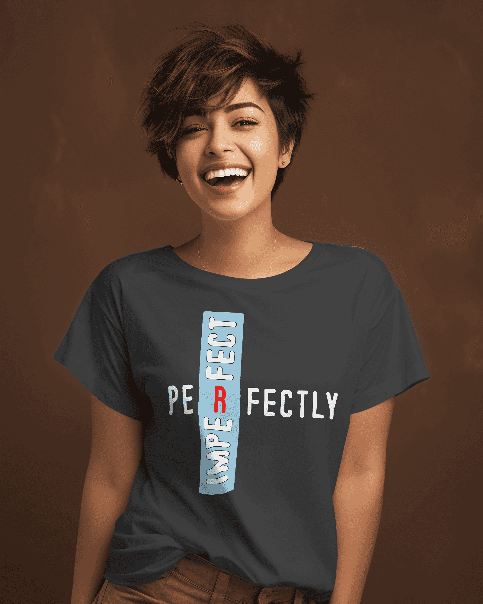 Perfectly Imperfect Women's Empowerment Cotton T-Shirt