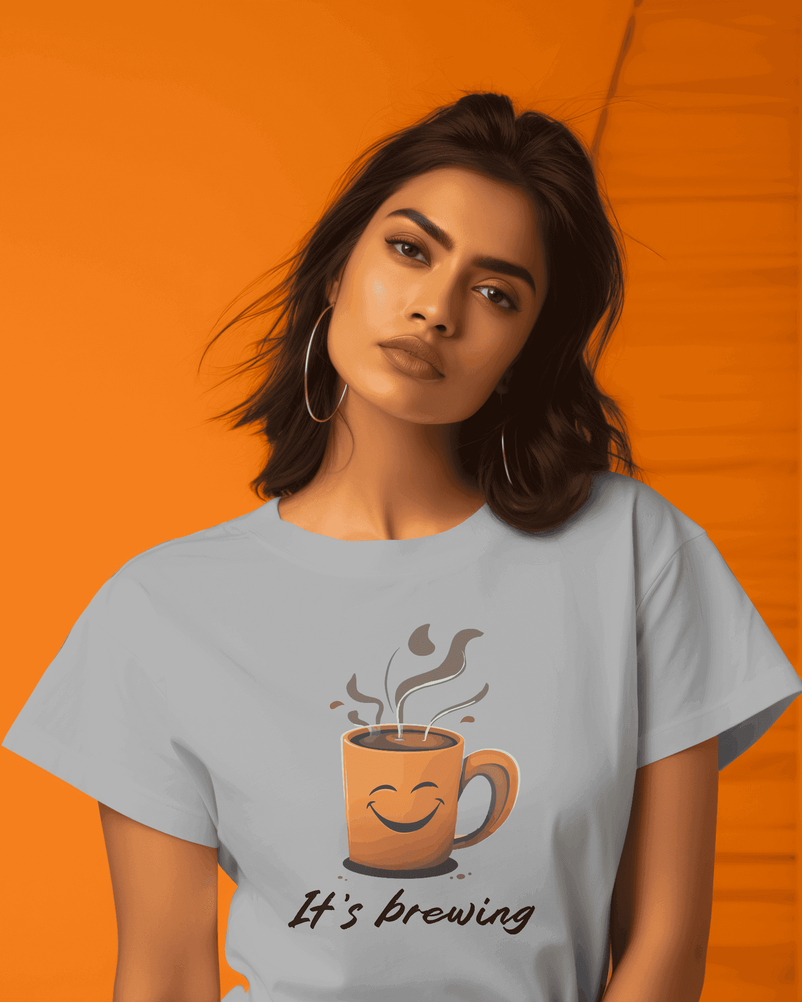 It's Brewing Women's Coffee Lover Cotton T-Shirt