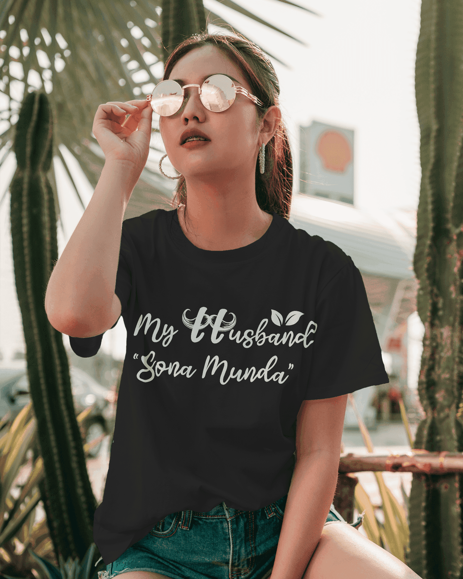 My Husband Sona Munda Women's Graphic T-Shirt - Husband Love