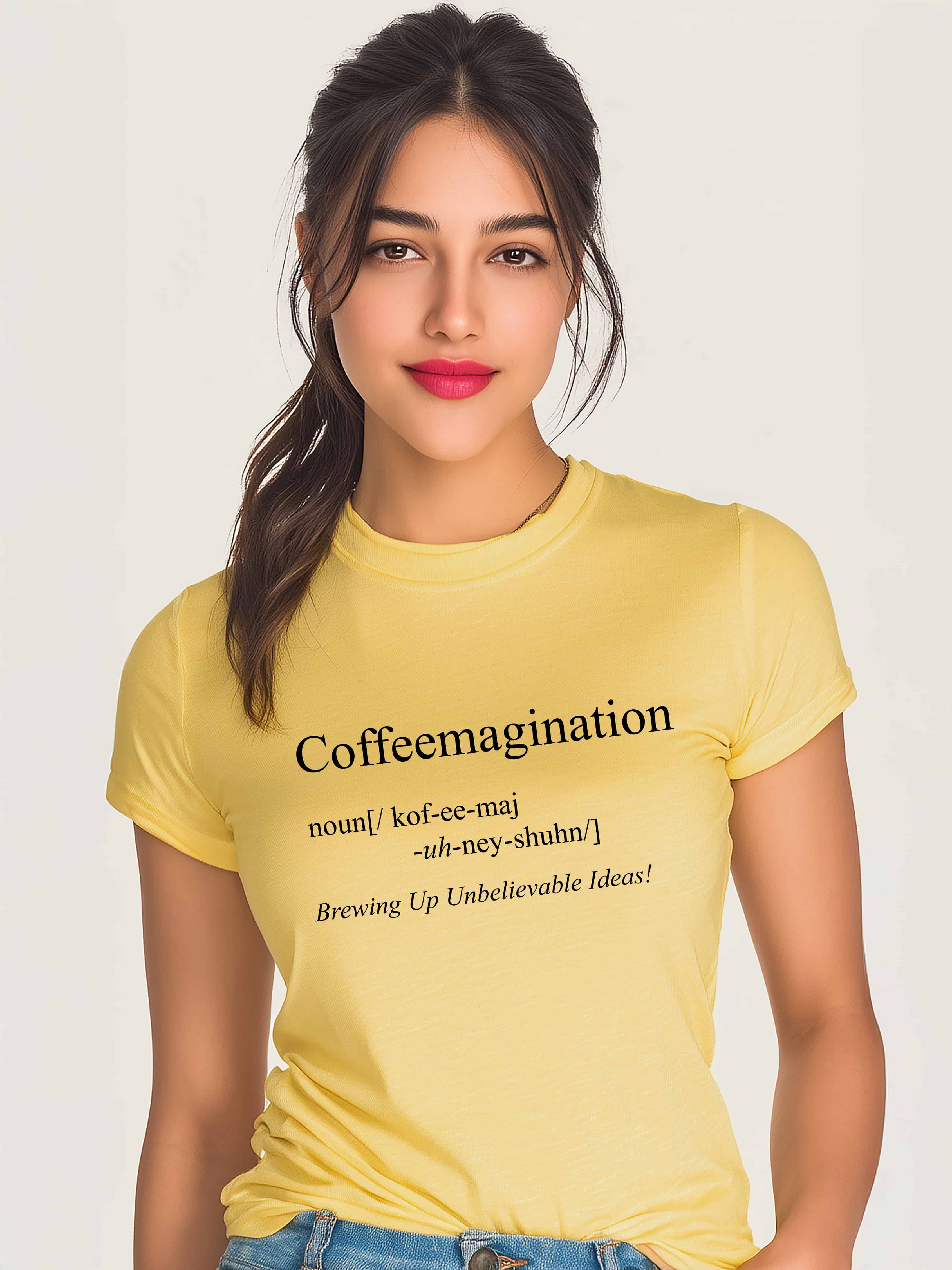 "Brewing Brilliance Coffeemagination" Women's Cotton T-Shirt