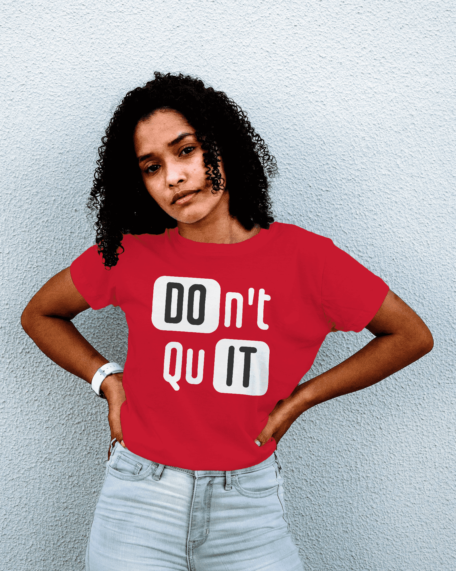 Don't Quit Women's Graphic Cotton T-Shirt