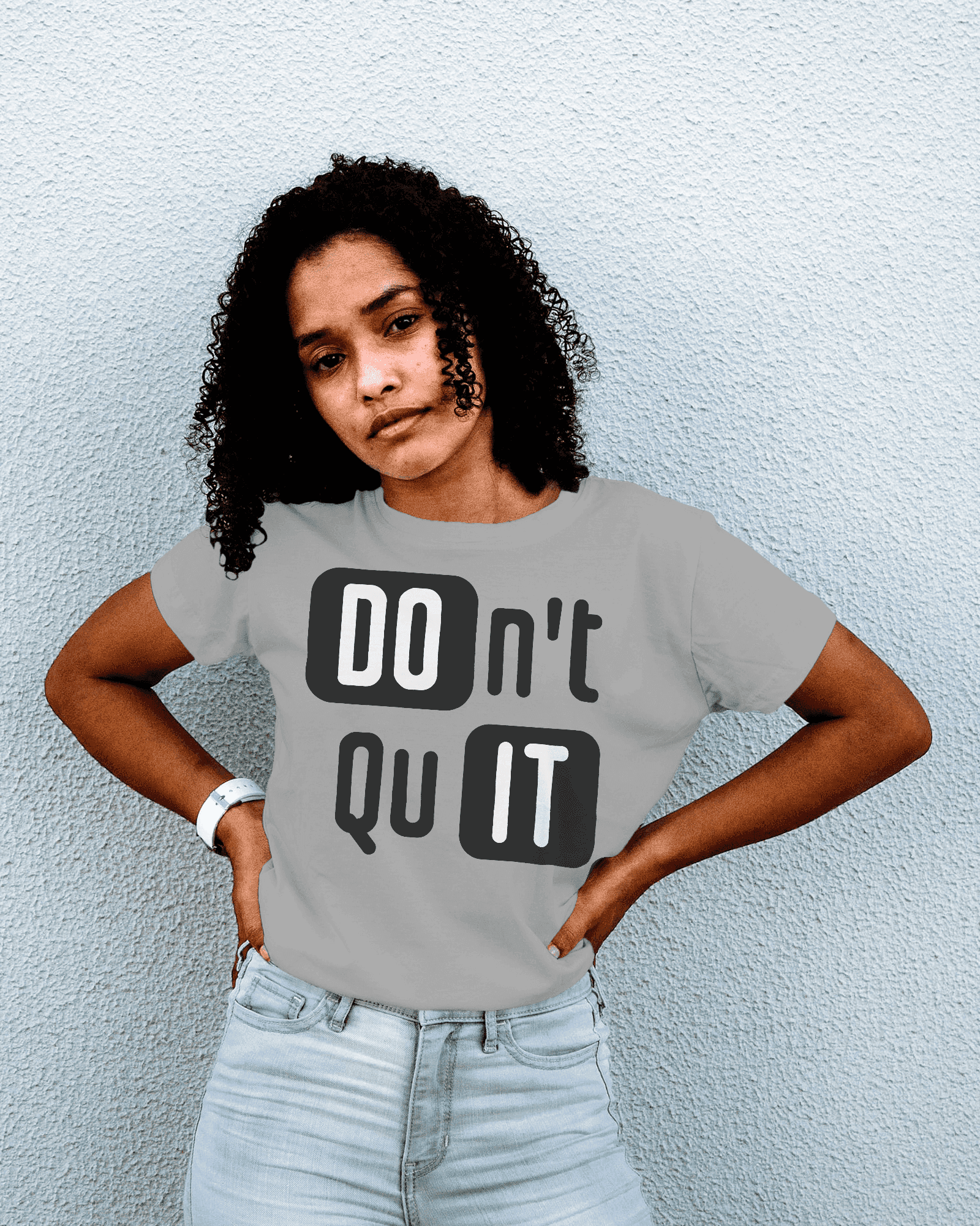 Don't Quit Women's Graphic Cotton T-Shirt