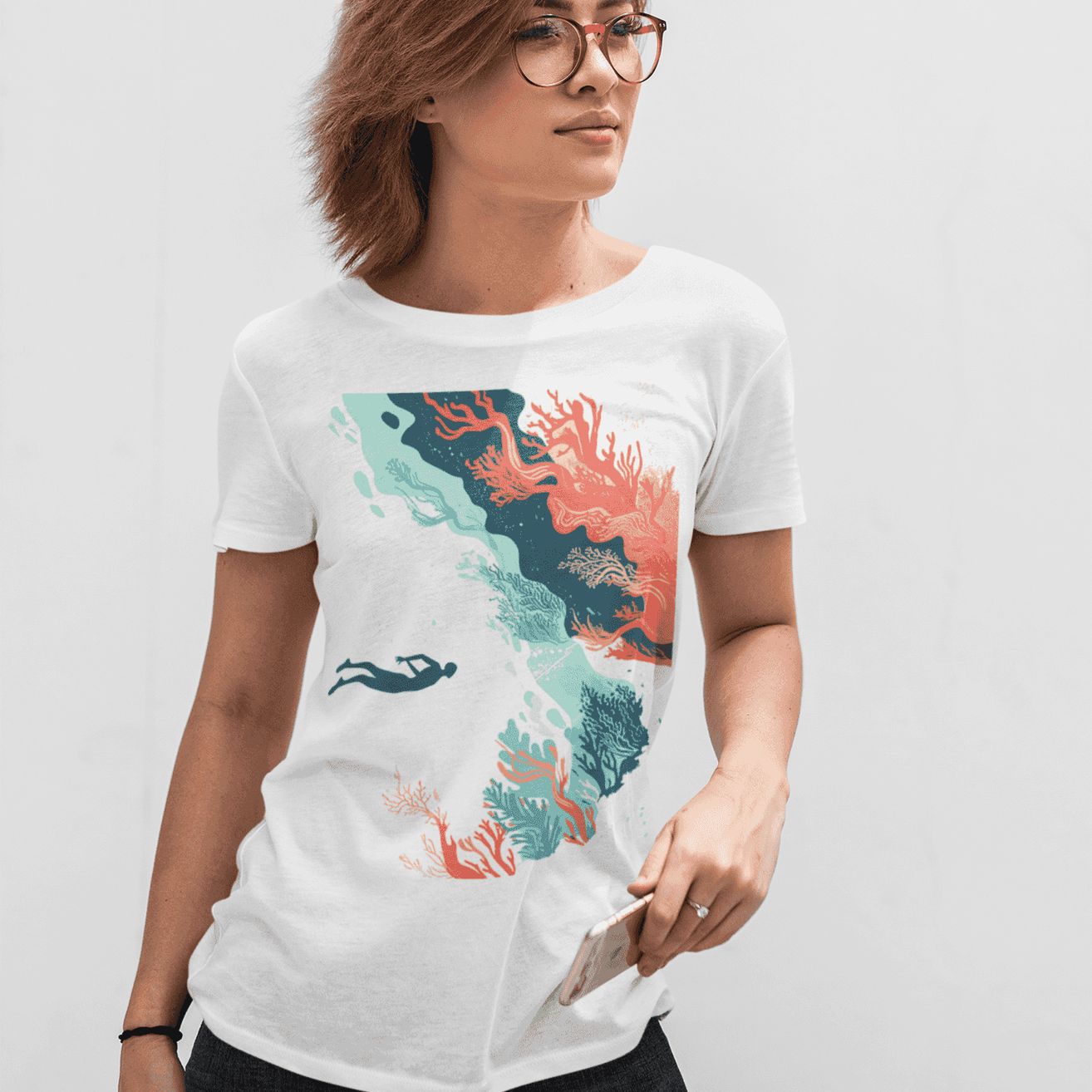 Snorkeling/Scuba Diving Women's Graphic T-Shirt