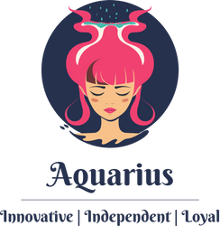 Aquarius- Stylish and Charismatic Zodiac Women's cotton Tee