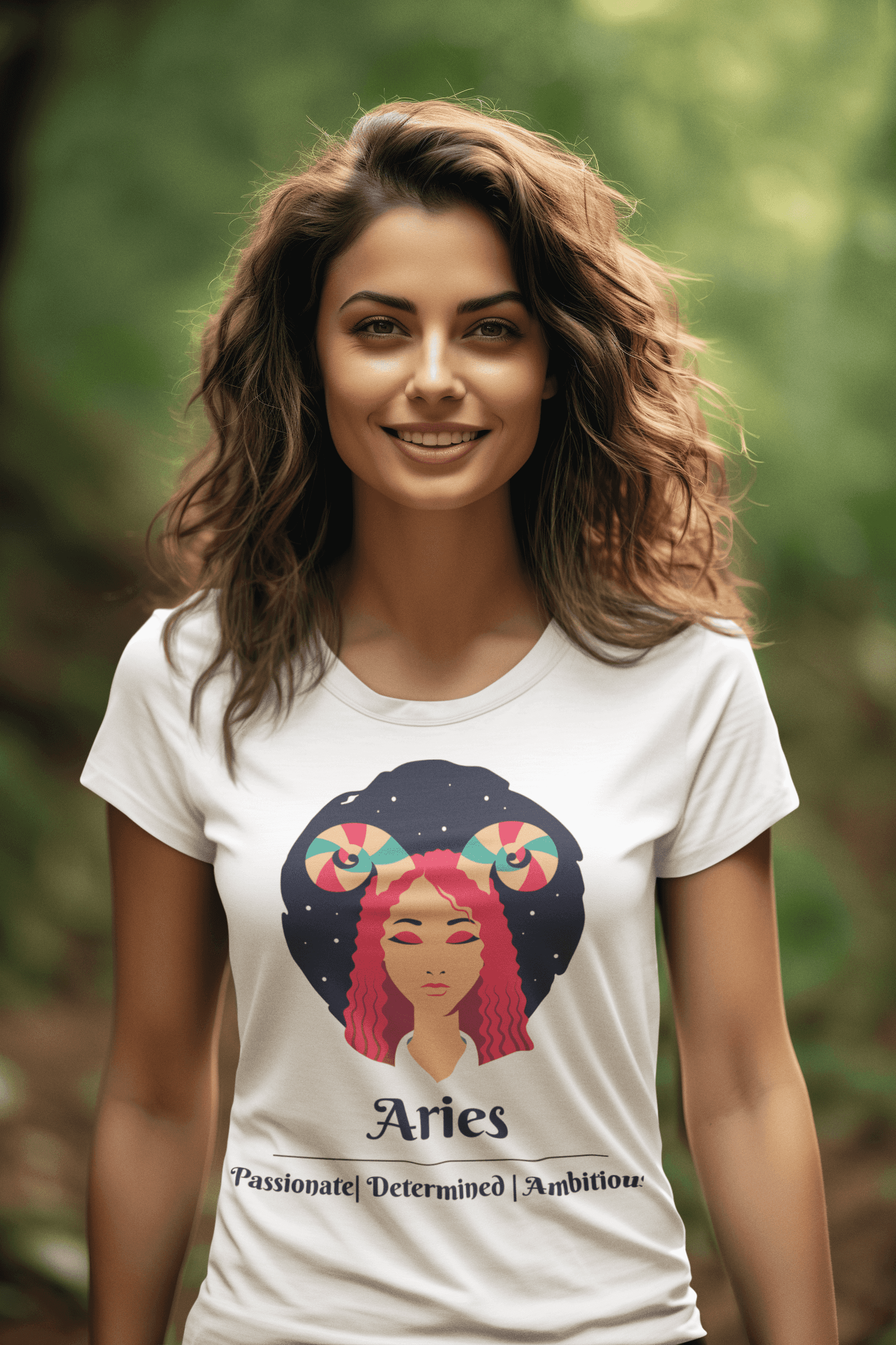 Aries - Stylish and Charismatic Zodiac Women's cotton Tee