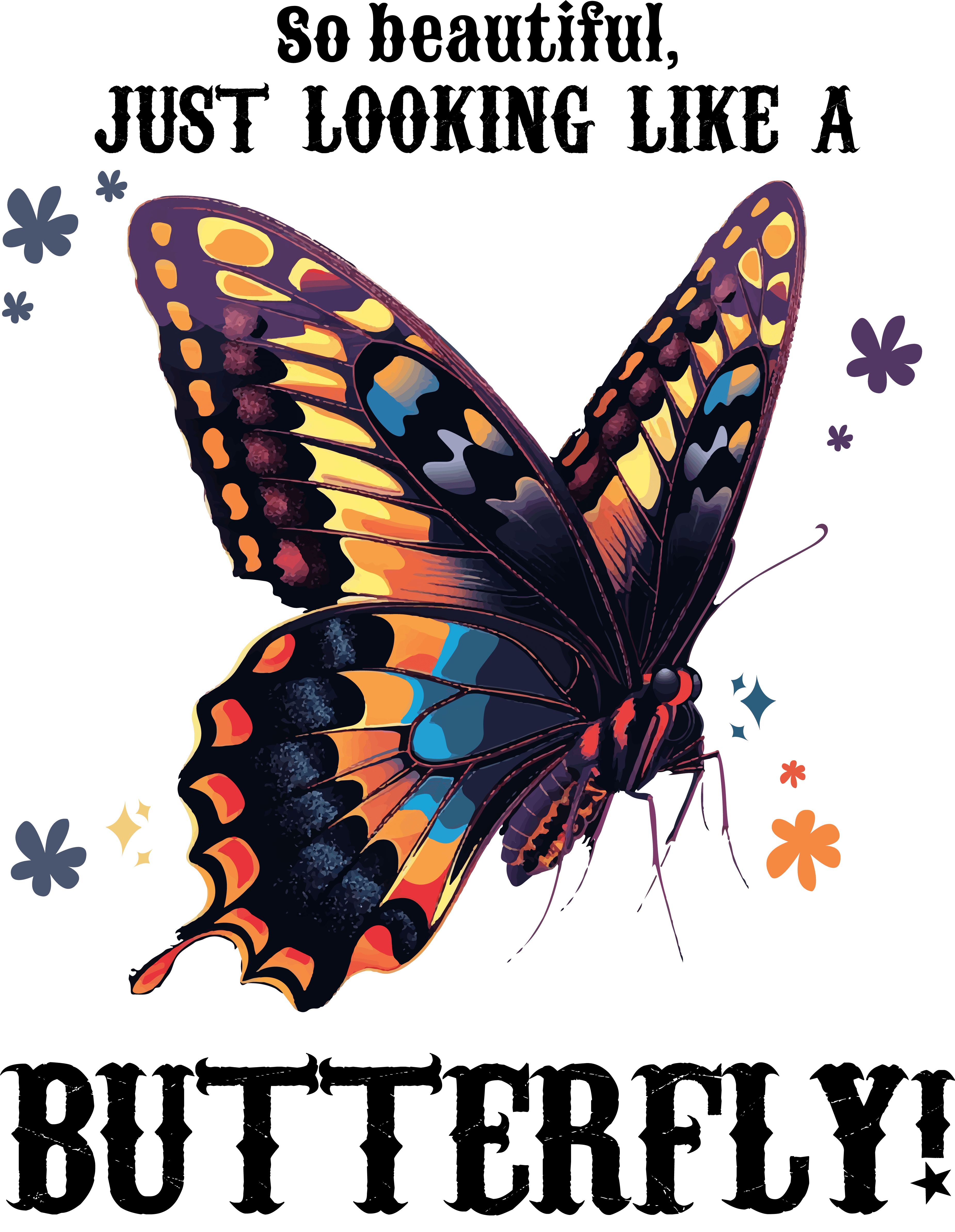 So Beautiful, Just Like a Butterfly Women's Cotton T-Shirt