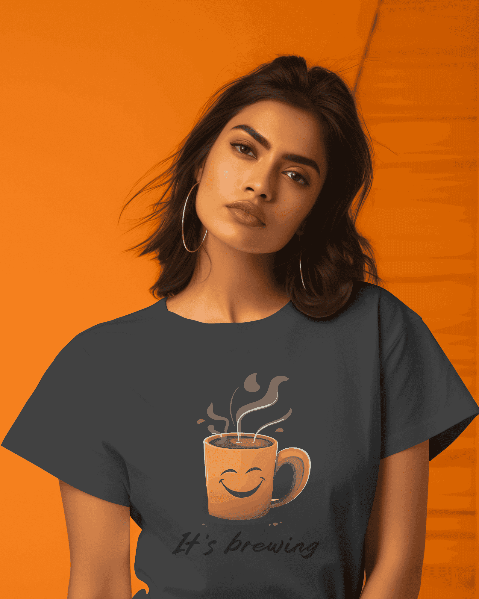 It's Brewing Women's Coffee Lover Cotton T-Shirt