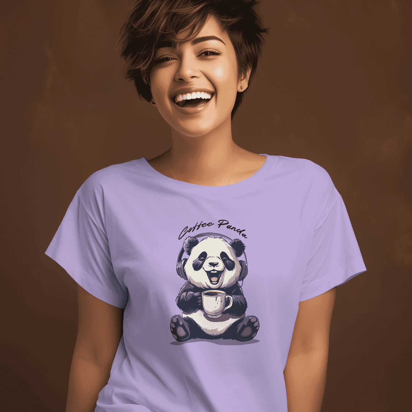 Coffee Panda Women's Graphic T-Shirt - Brew Your Style