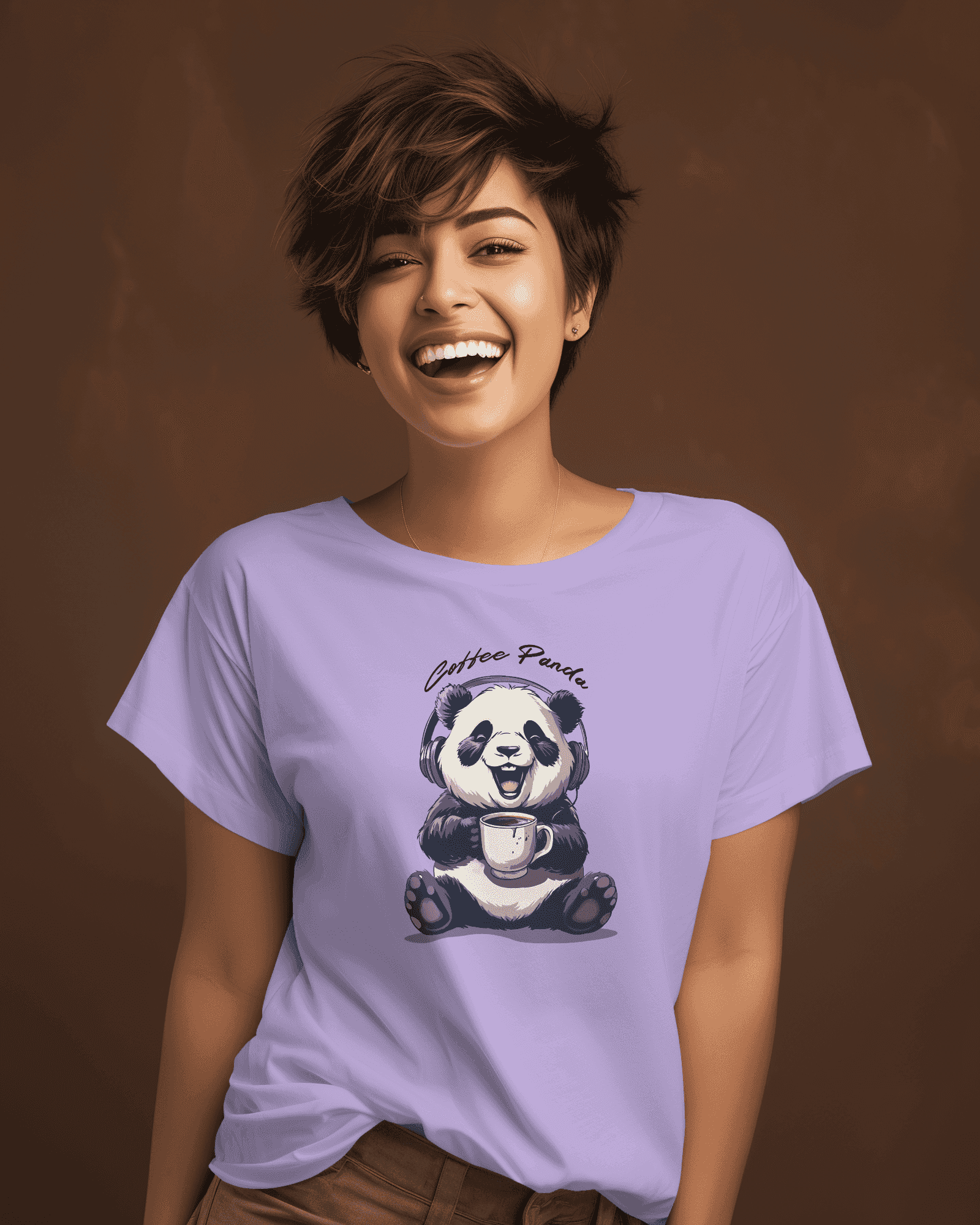 Coffee Panda Women's Graphic T-Shirt - Brew Your Style