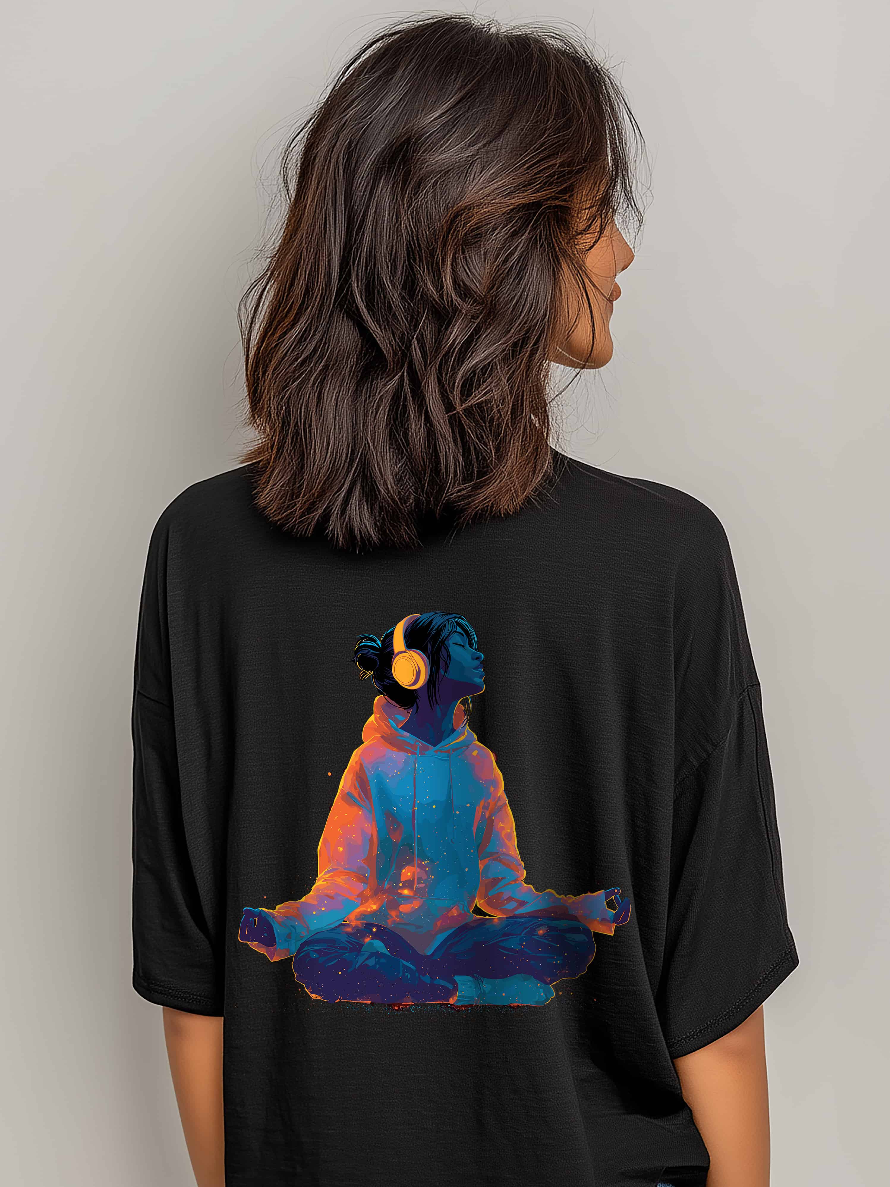 Peace Mode Oversized Cotton T-Shirt