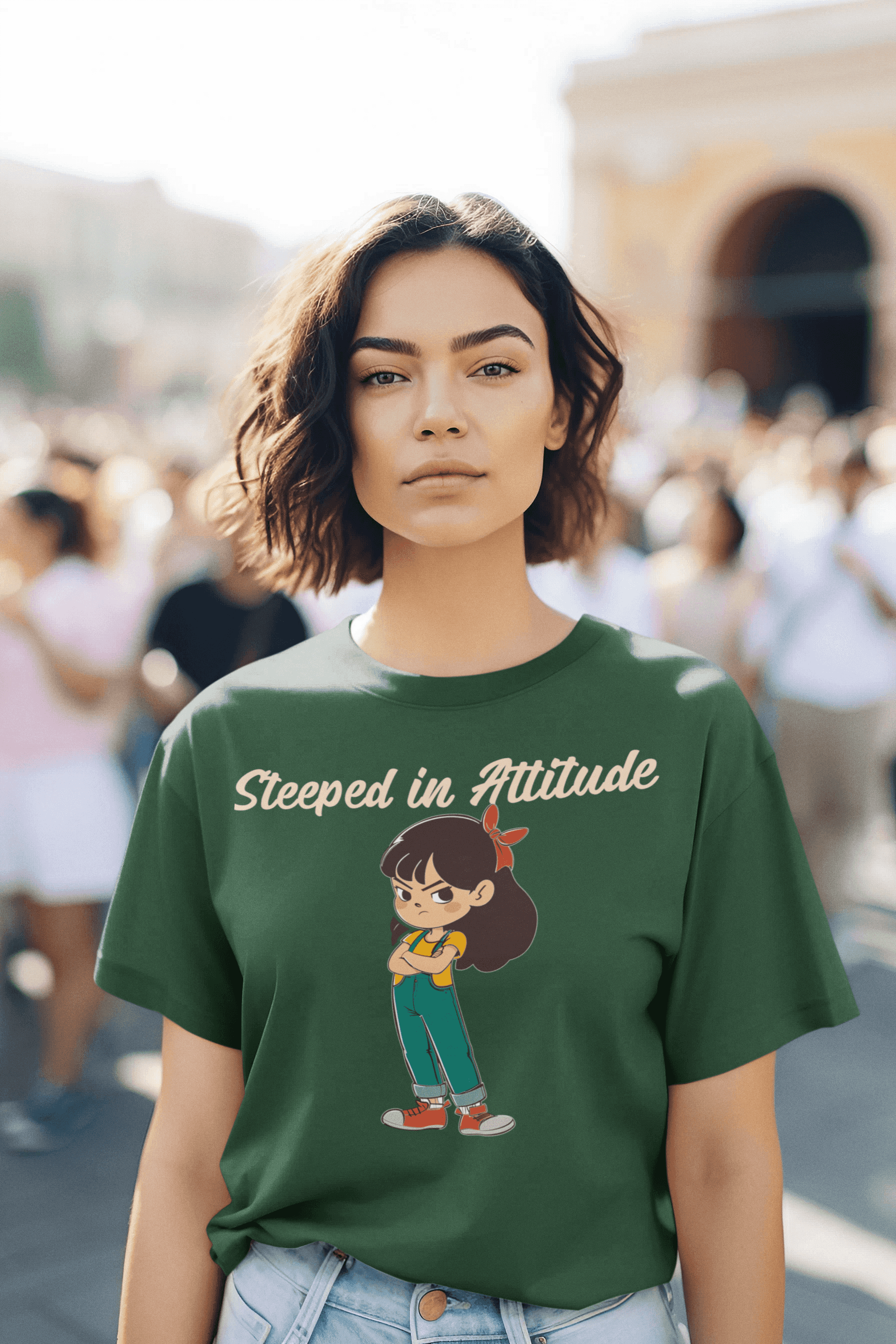 Steeped In Attitude Women's Cotton T-Shirt