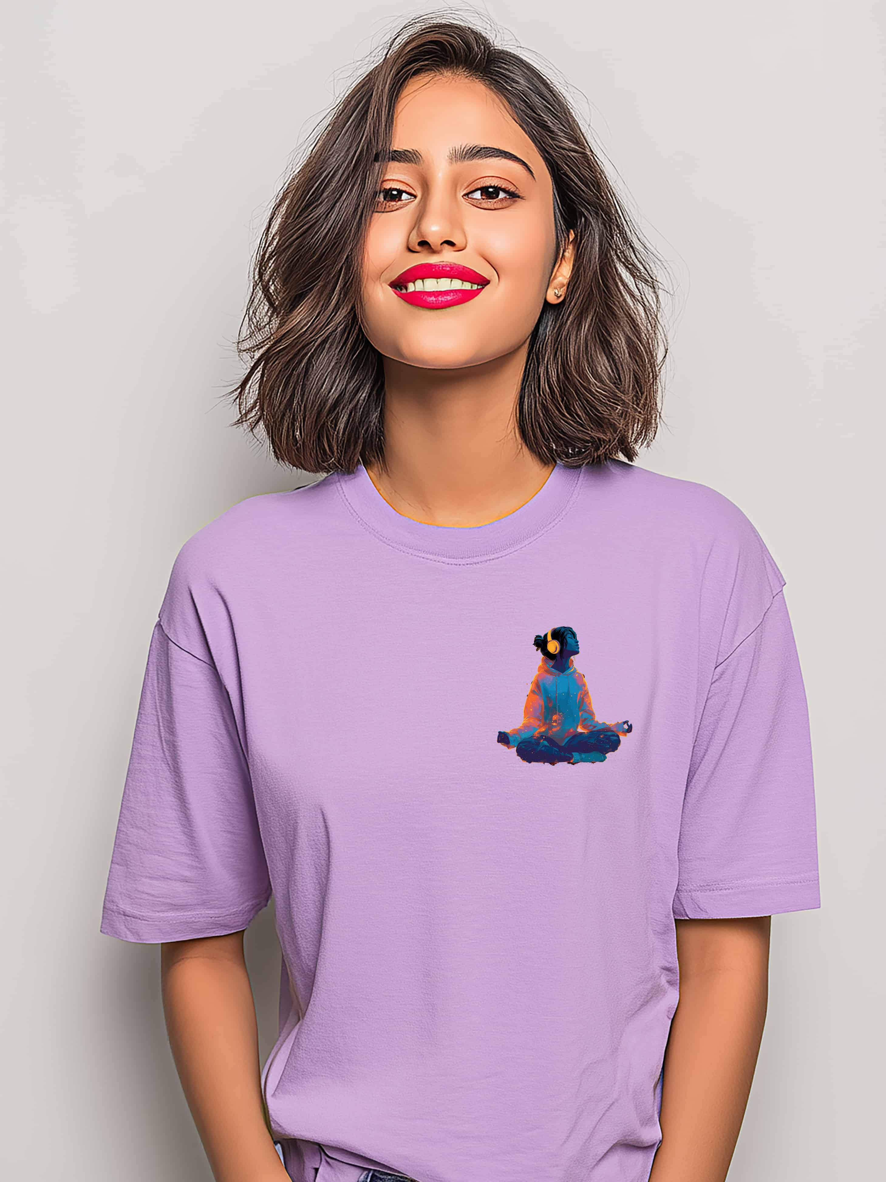 Peace Mode Oversized Cotton T-Shirt