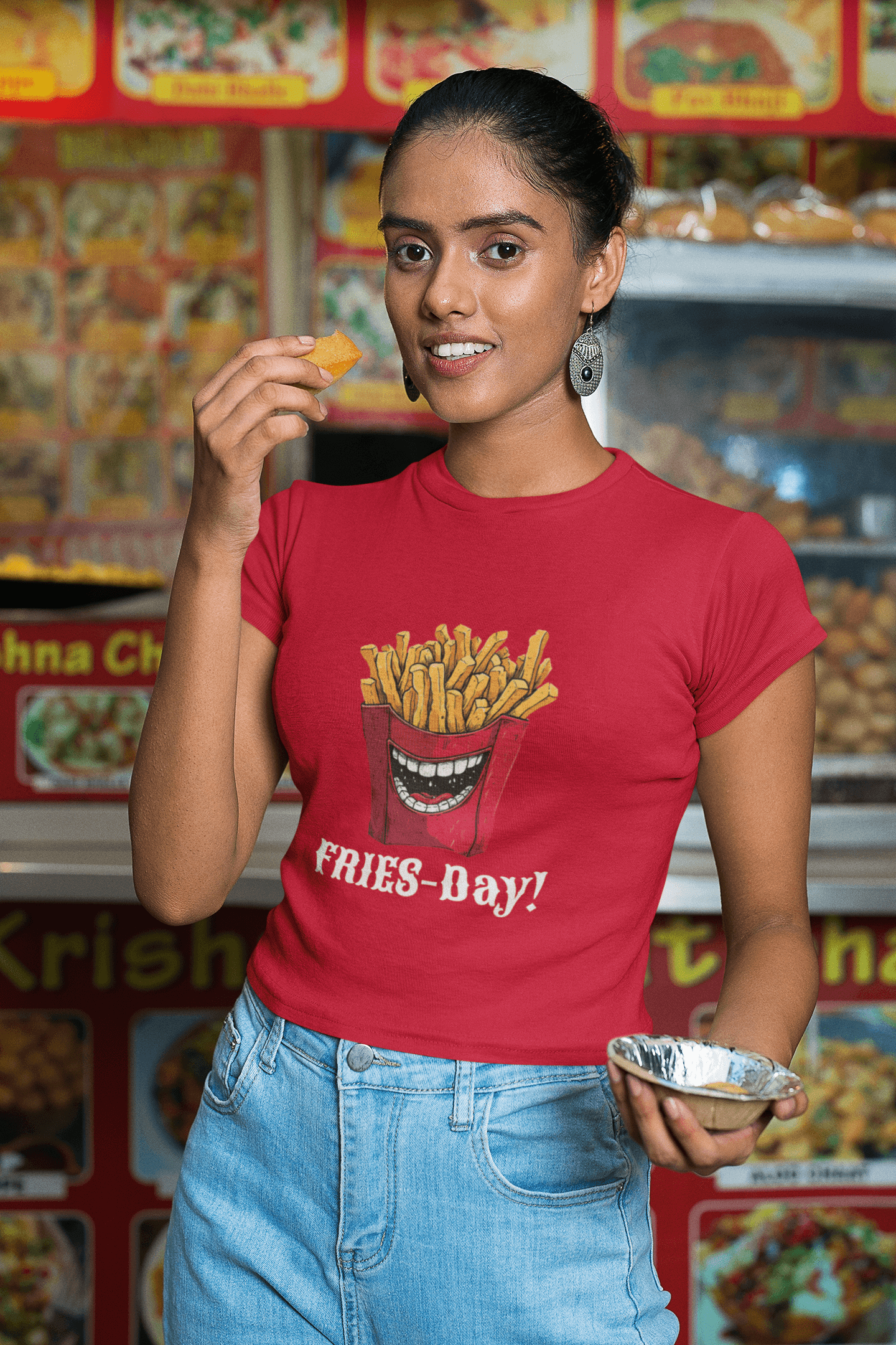 Fries-Day Women's Cotton T-Shirt