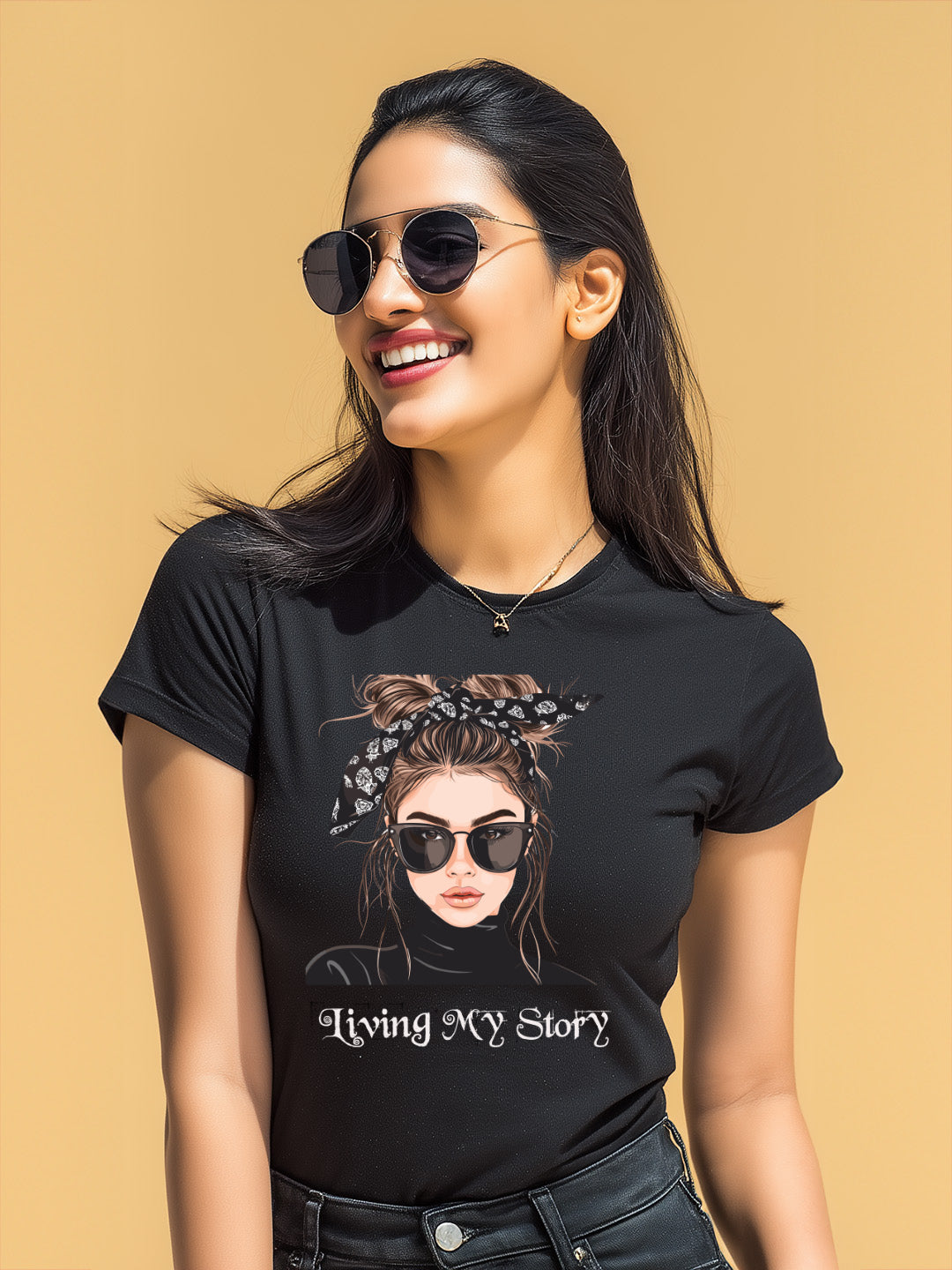 Living my Story Women's Empowerment Cotton T-Shirt