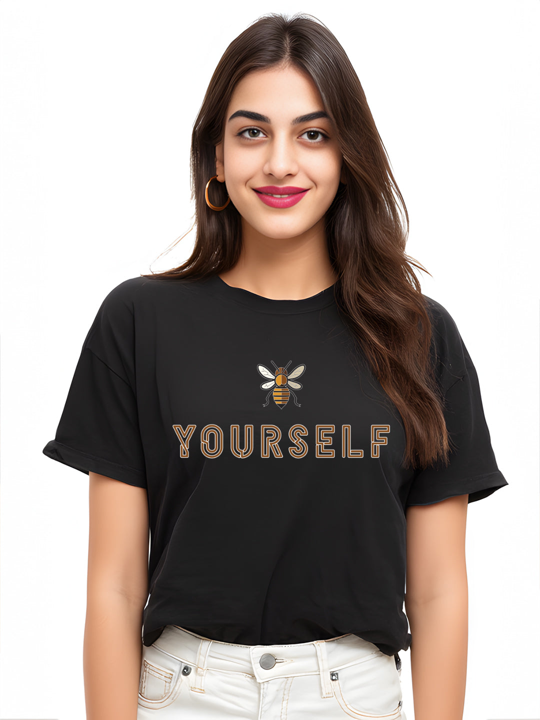 "Be Yourself" Women's Cotton Oversized T-Shirt